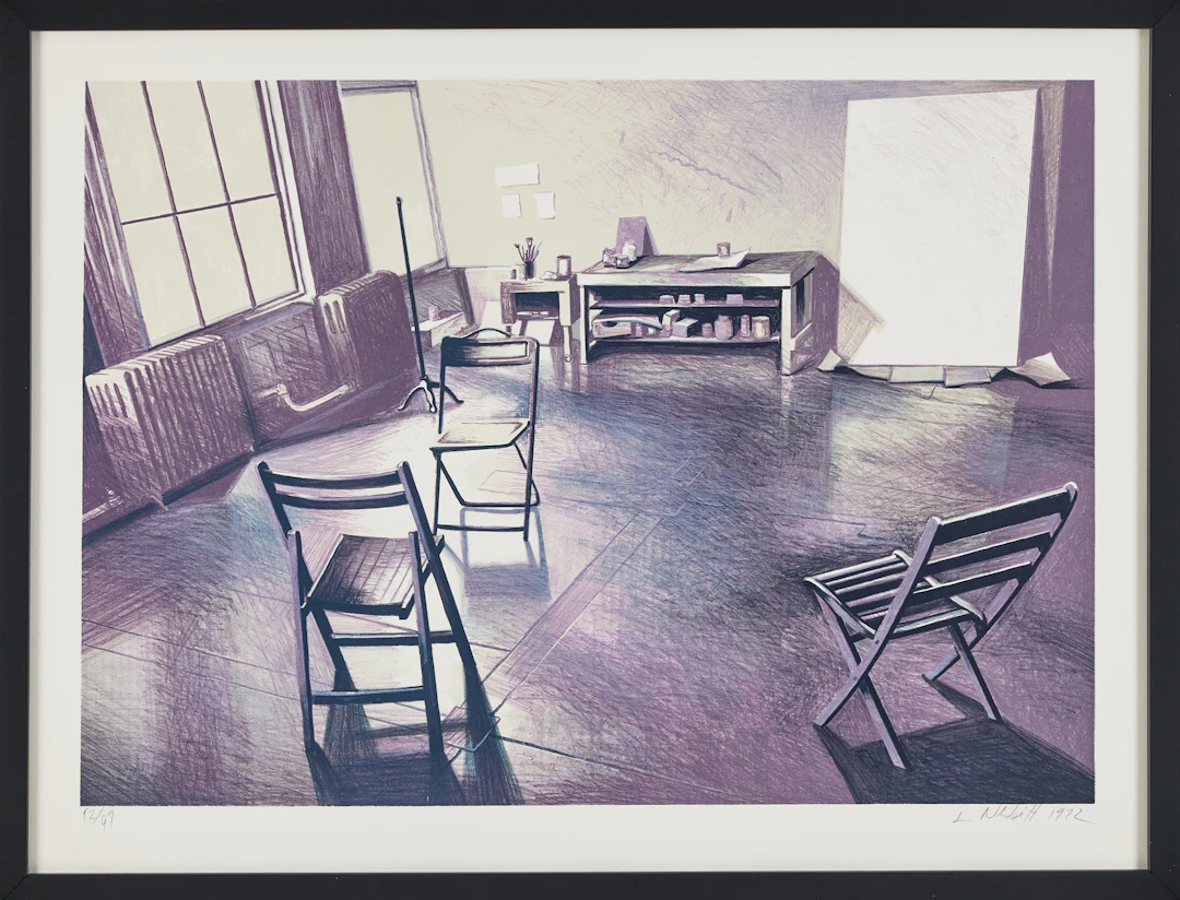 LOWELL NESBITT (USA, 1933-1993). "Alex Katz Studio".