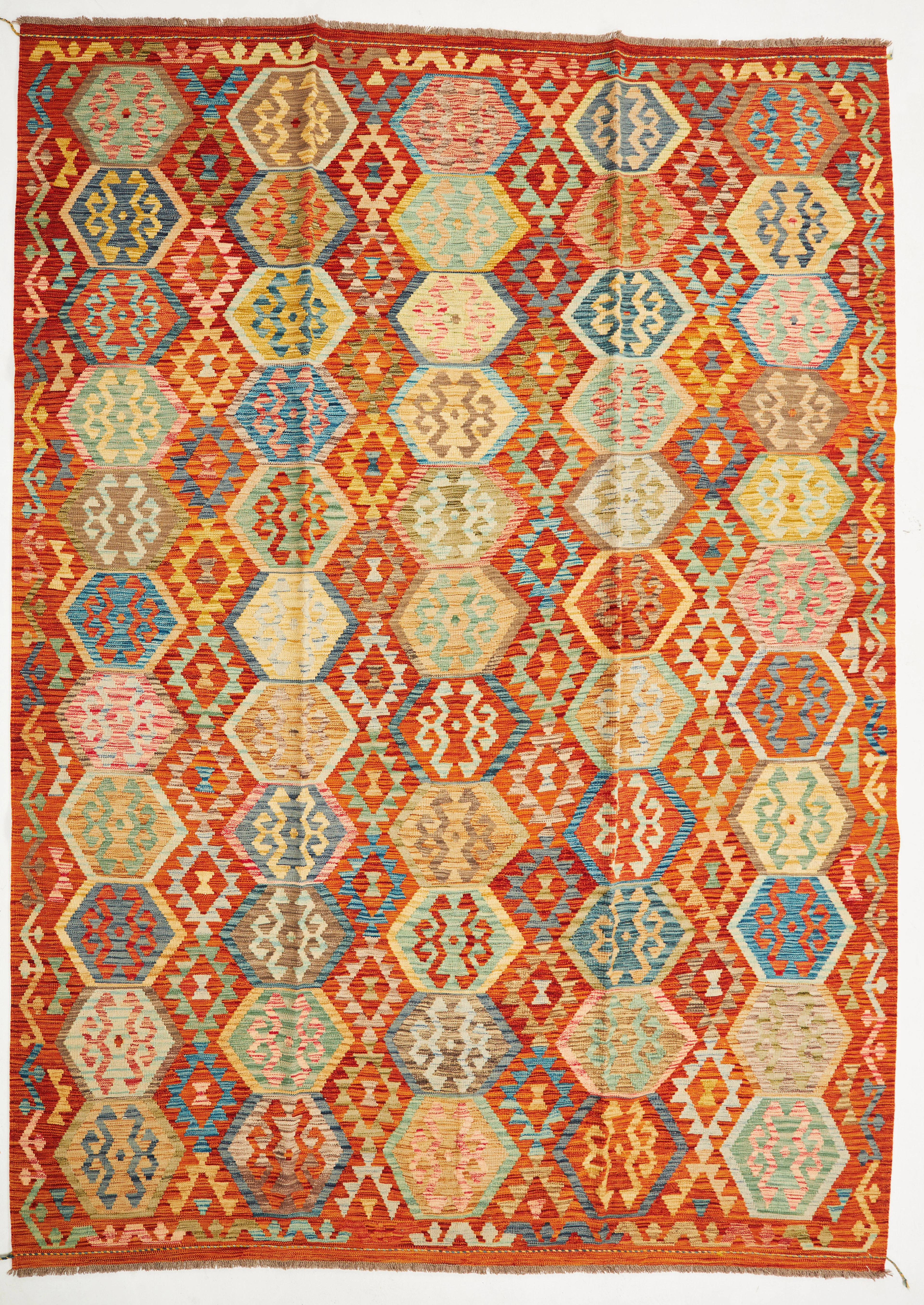 KELIM. Afghanistan, ull, ca 343x250 cm.