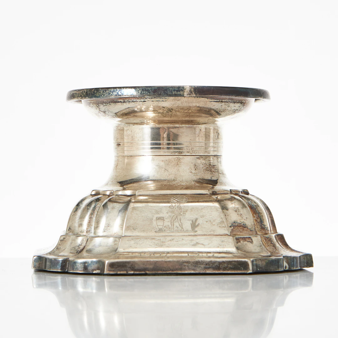 LJUSSTAKE, silver, barockstil, Tyskland, 1950-tal.