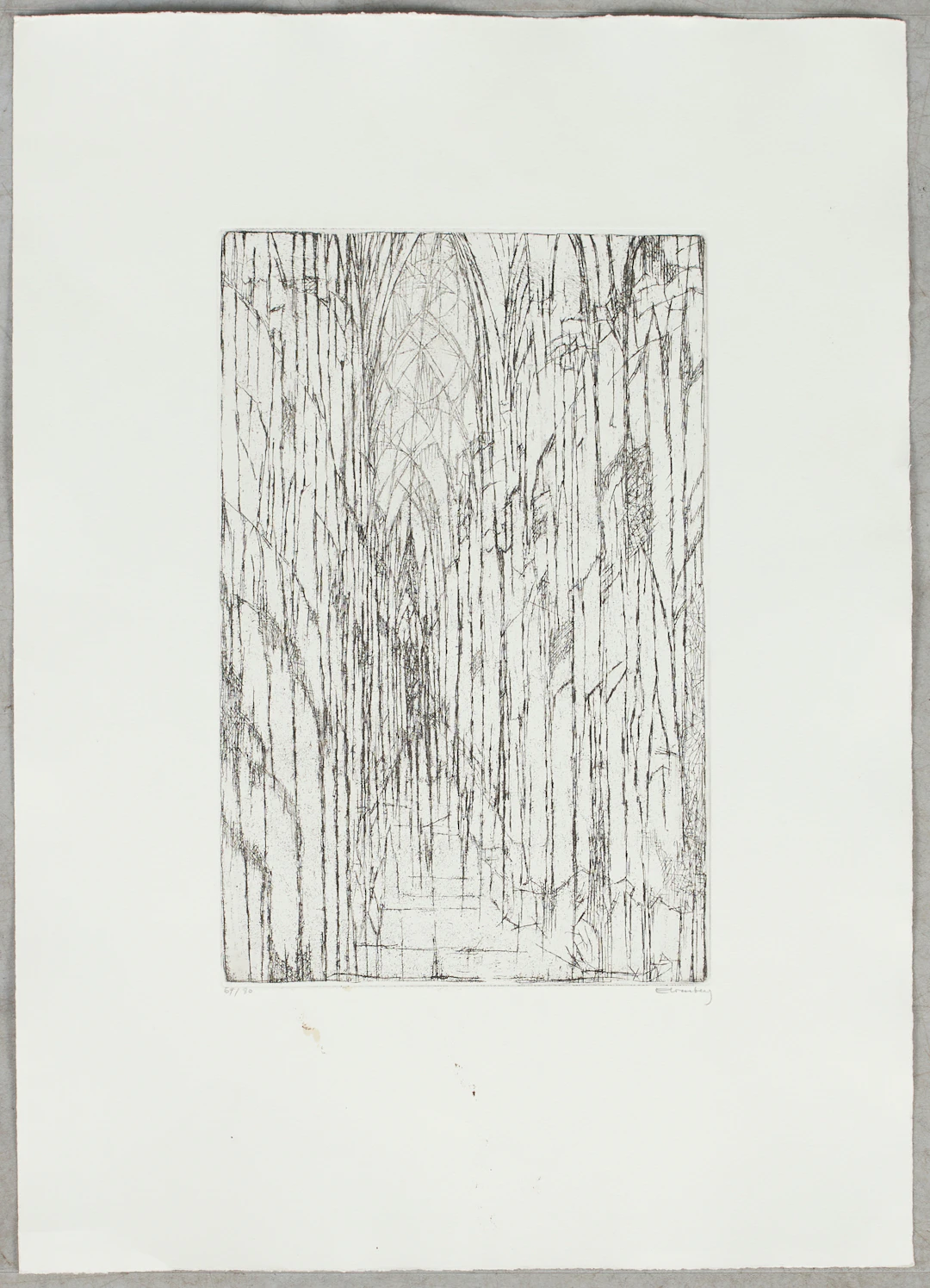 PAUL ELIASBERG (1907-1984). 'Halberstadt Dom', Radierung.
