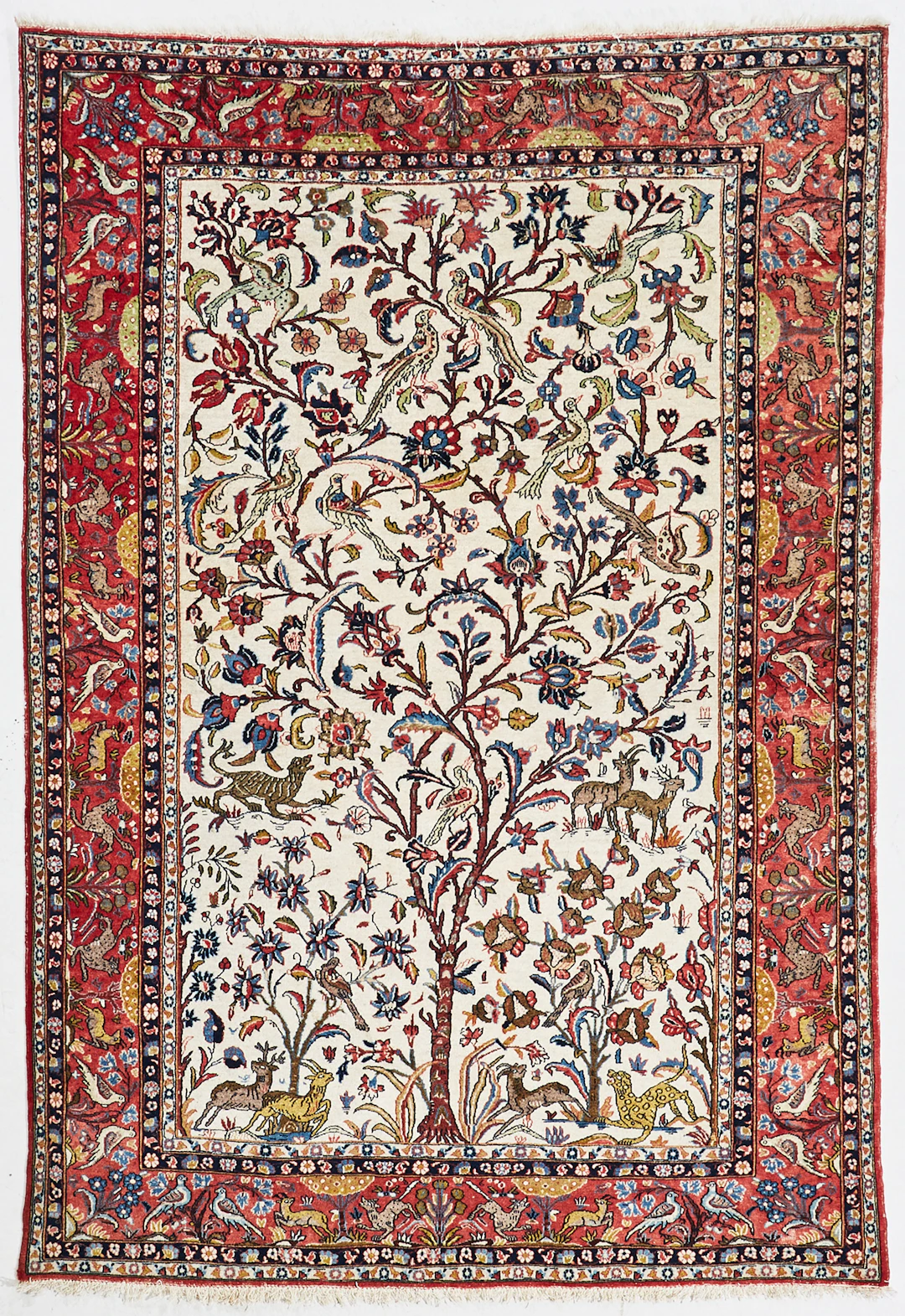 ORIENTMATTA, semiantik, Ghom, ca 217x143 cm.