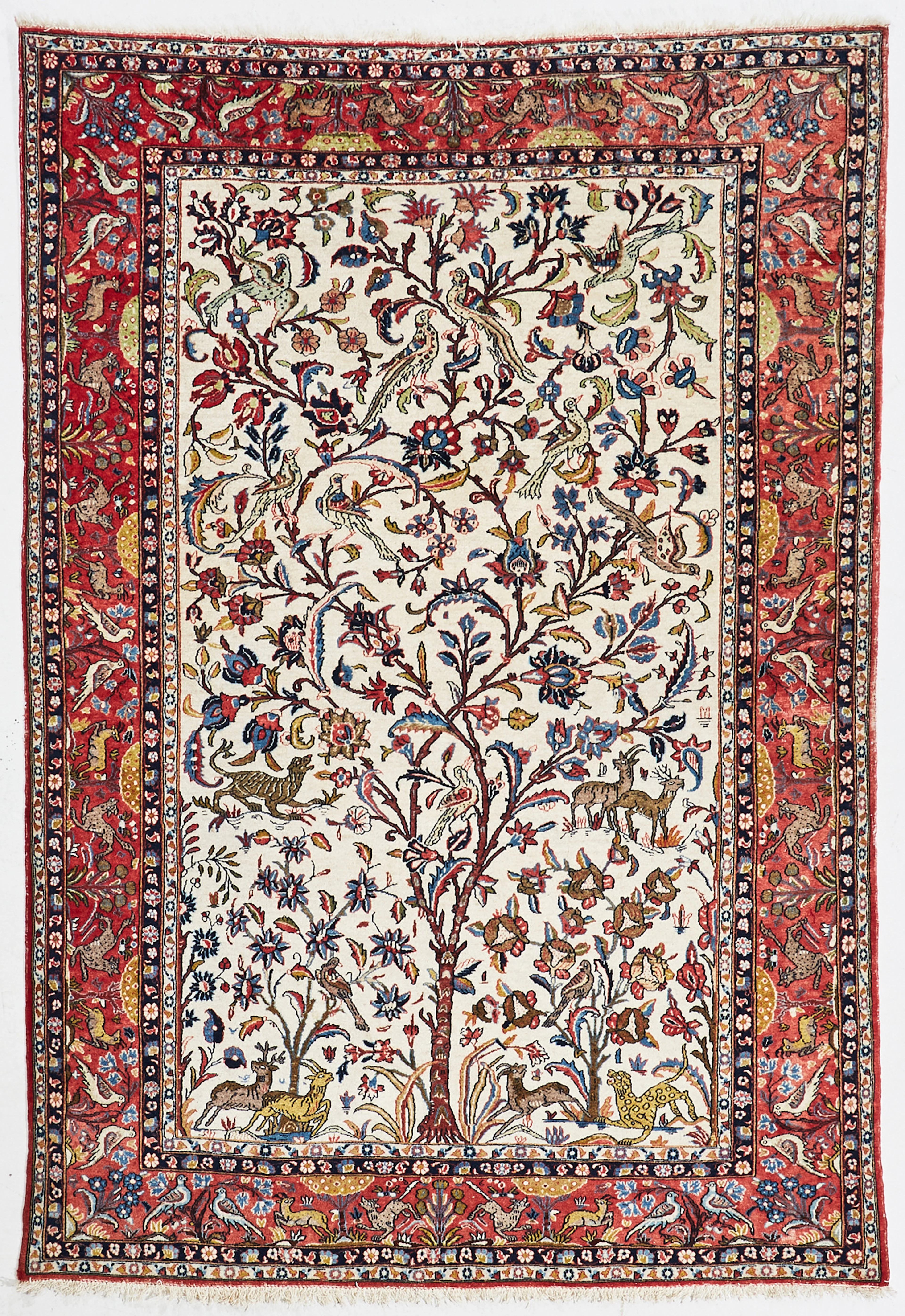 ORIENTMATTA, semiantik, Ghom, ca 217x143 cm.
