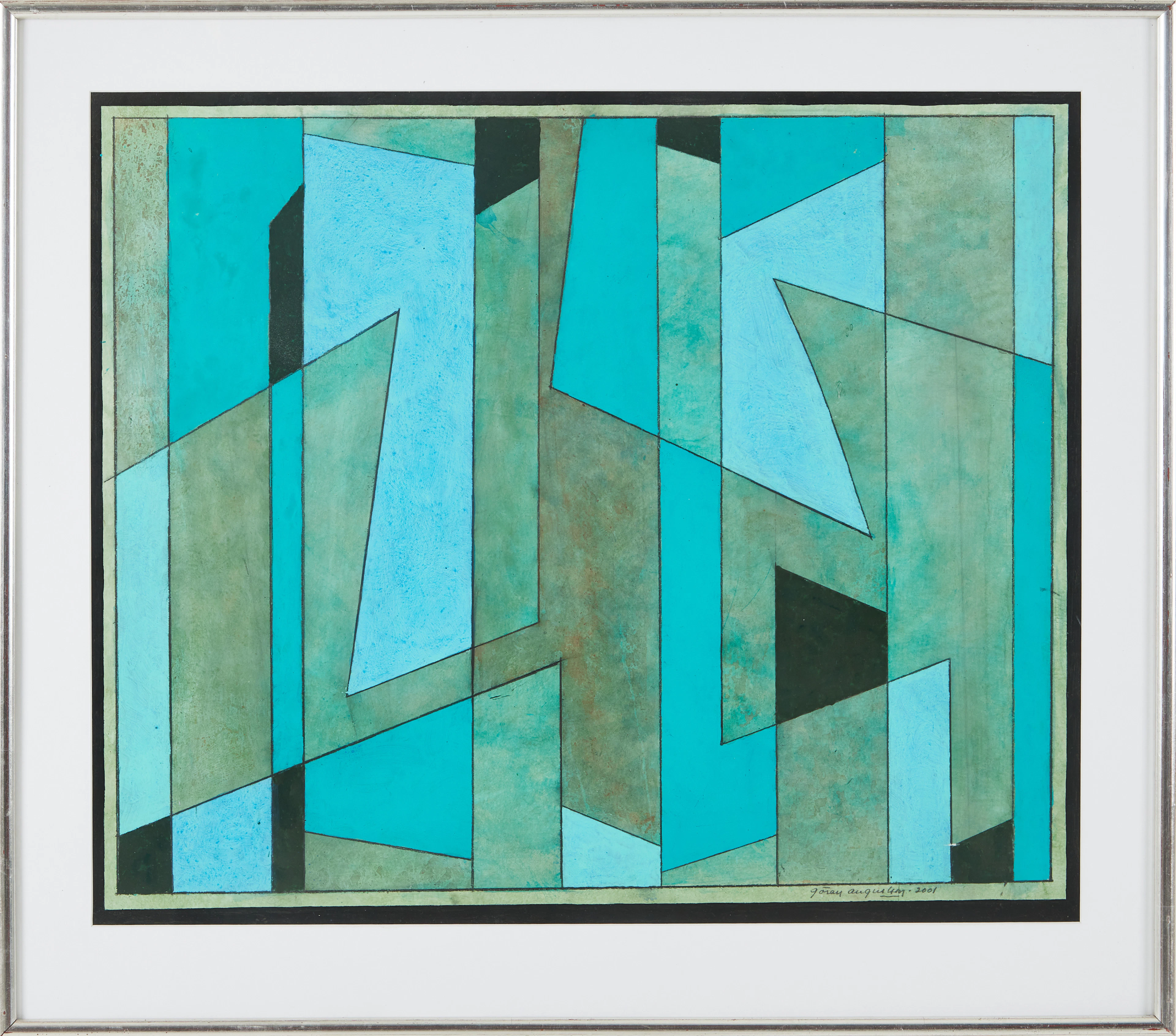 GÖRAN AUGUSTSSON. (1936-2012), "Sadepäivä", signerad och daterad 2001, akryl.