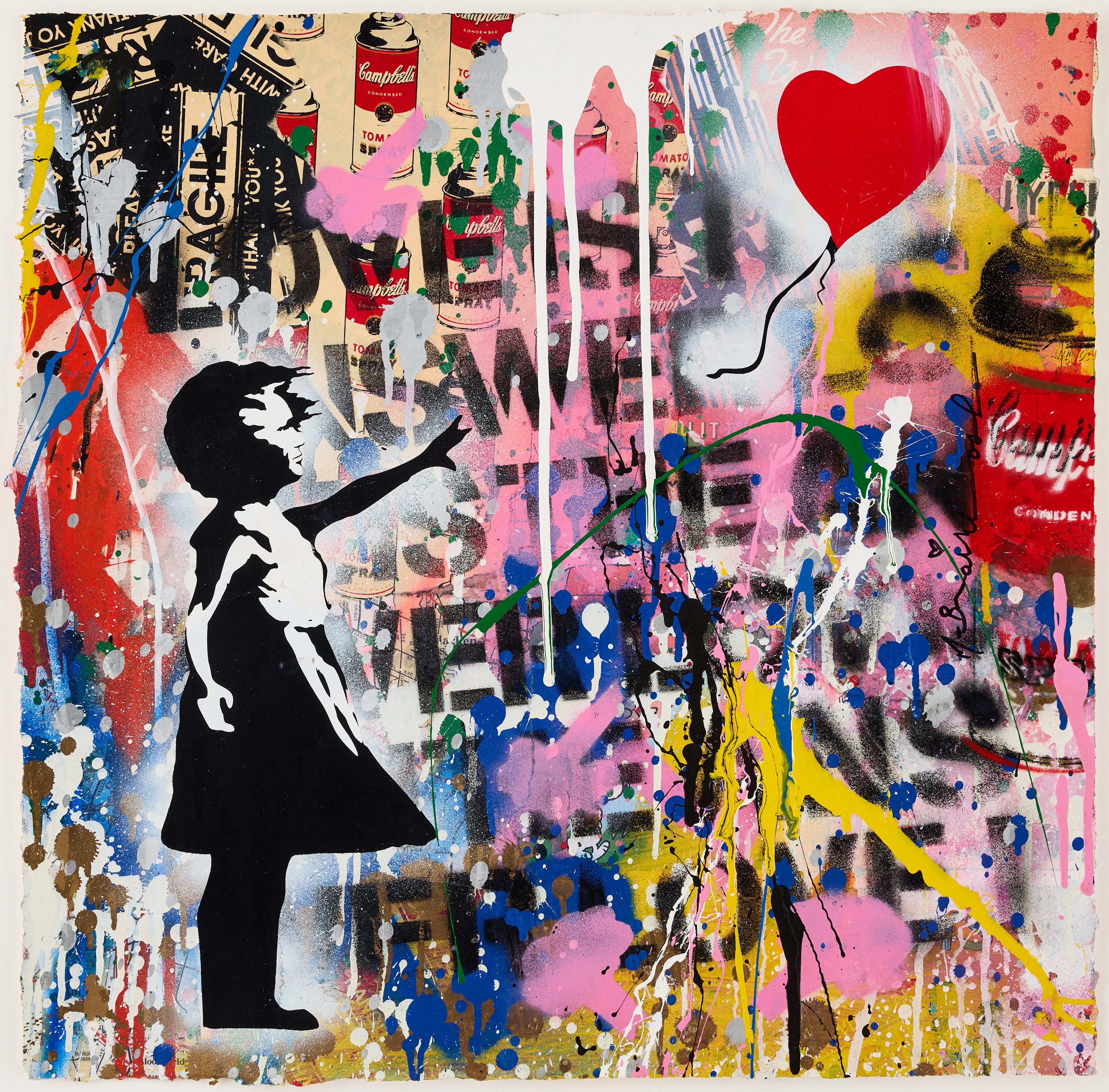 MR. BRAINWASH. "Balloon Girl".