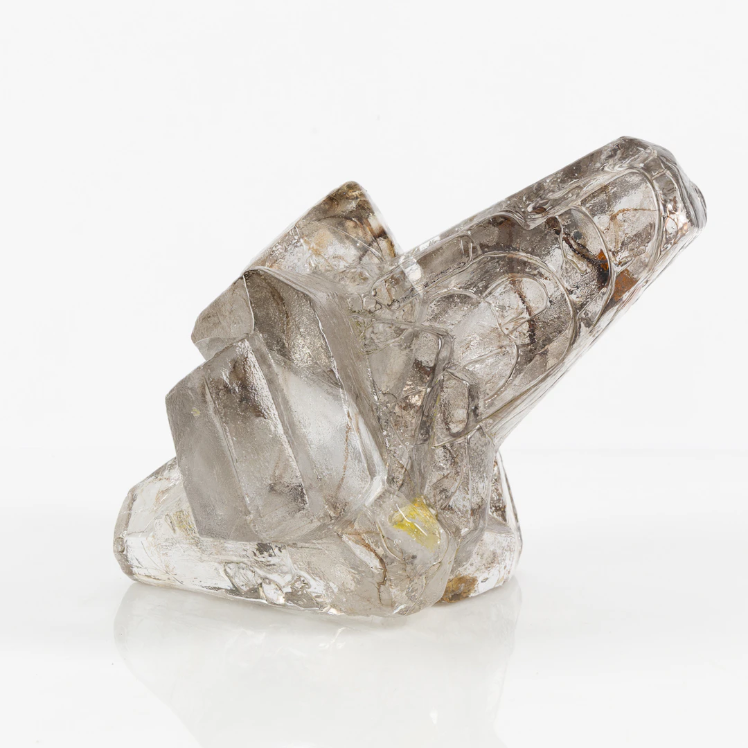 EDVIN ÖHRSTRÖM. Skulptur, Lindshammars glasbruk, gjuten glasmassa.