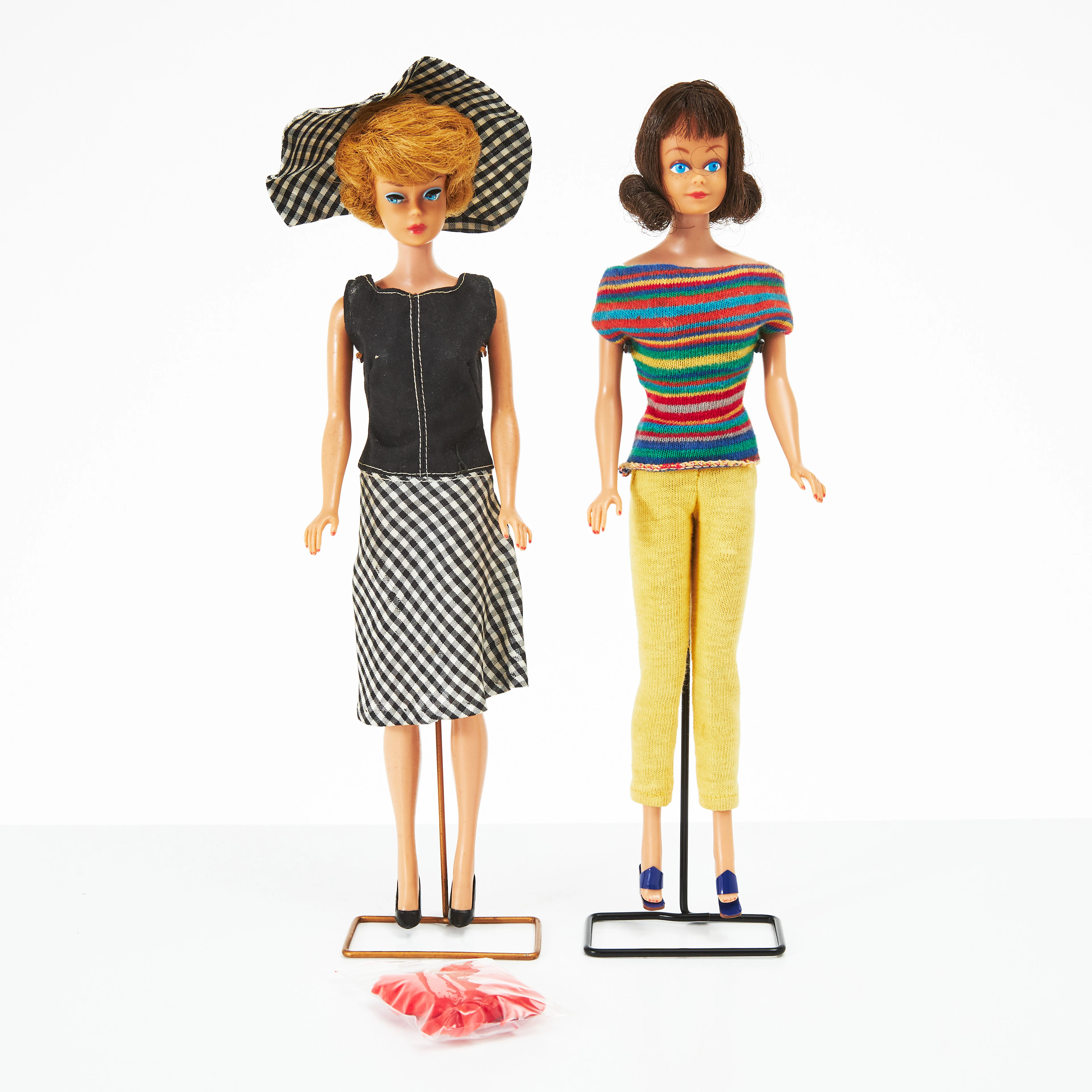 BARBIE & MIDGE, #850 SL Blonde Bubble Cut, #860, SL Brunette with