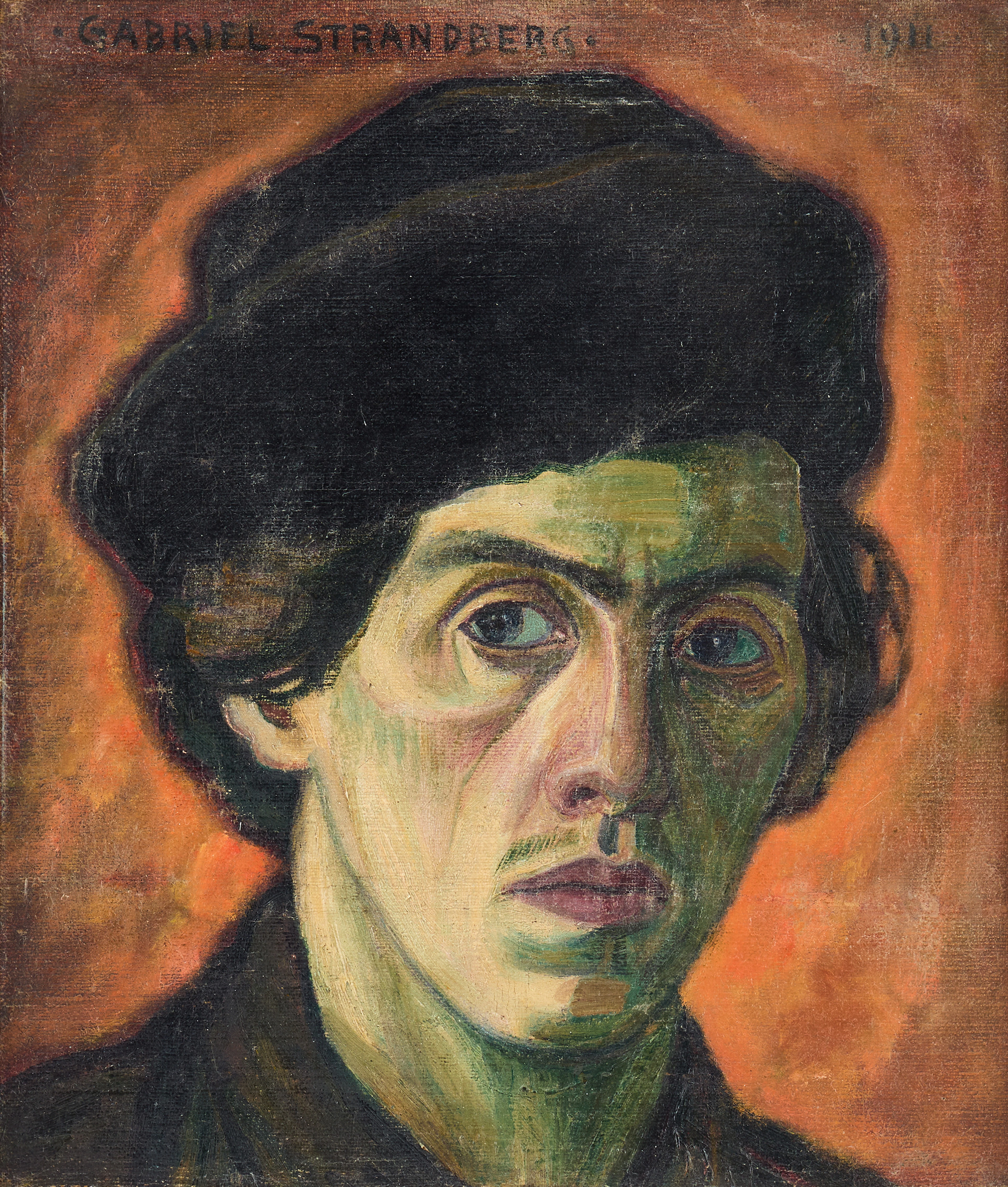 GABRIEL STRANDBERG. Självporträtt.