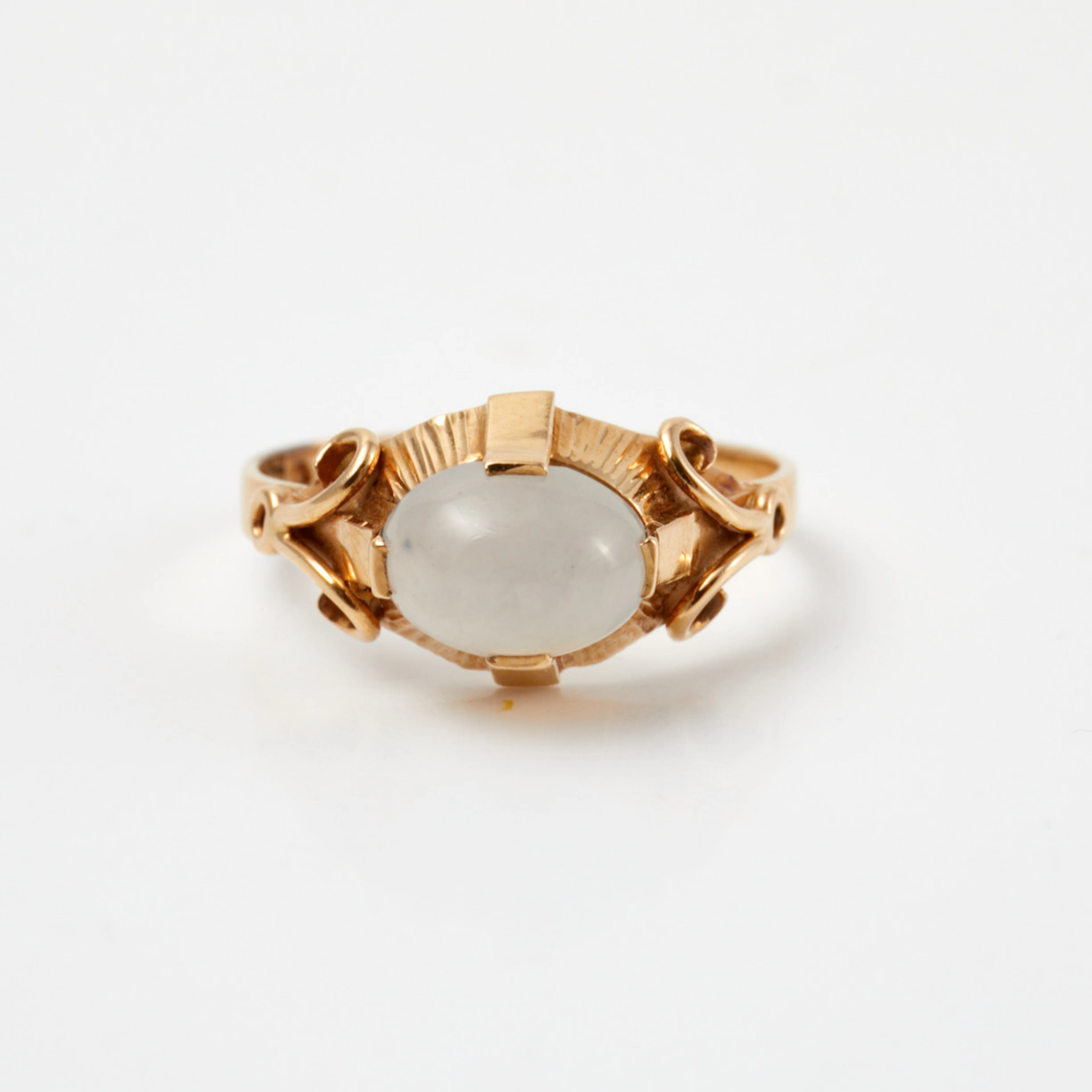 RING, 18 k guld, månsten, Joh. Petterssons Eftr Juvelerar Ab, Stockholm, 1953.