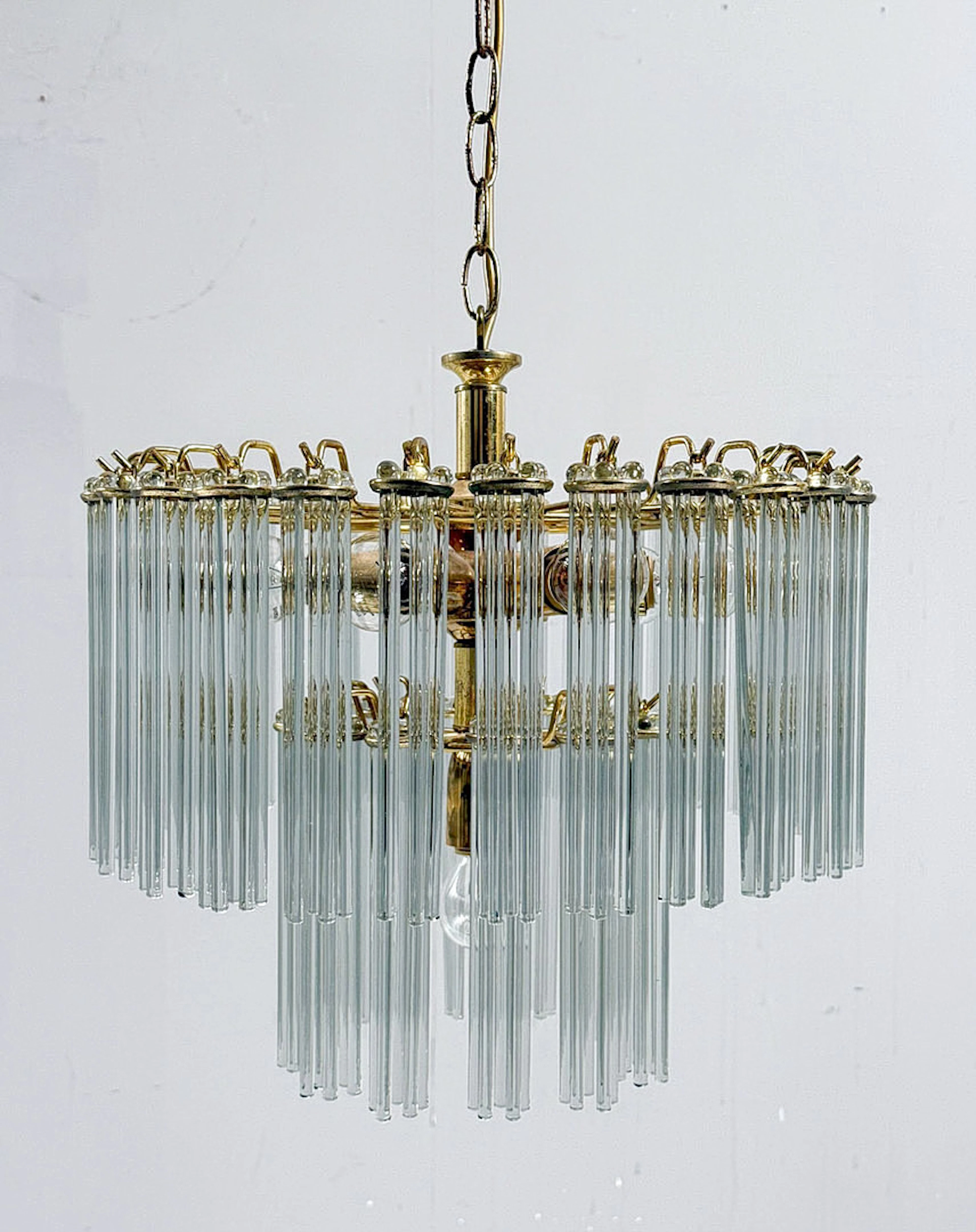Mid Century Kronleuchter/Deckenlampe von Gaetano Sciolari, Murano