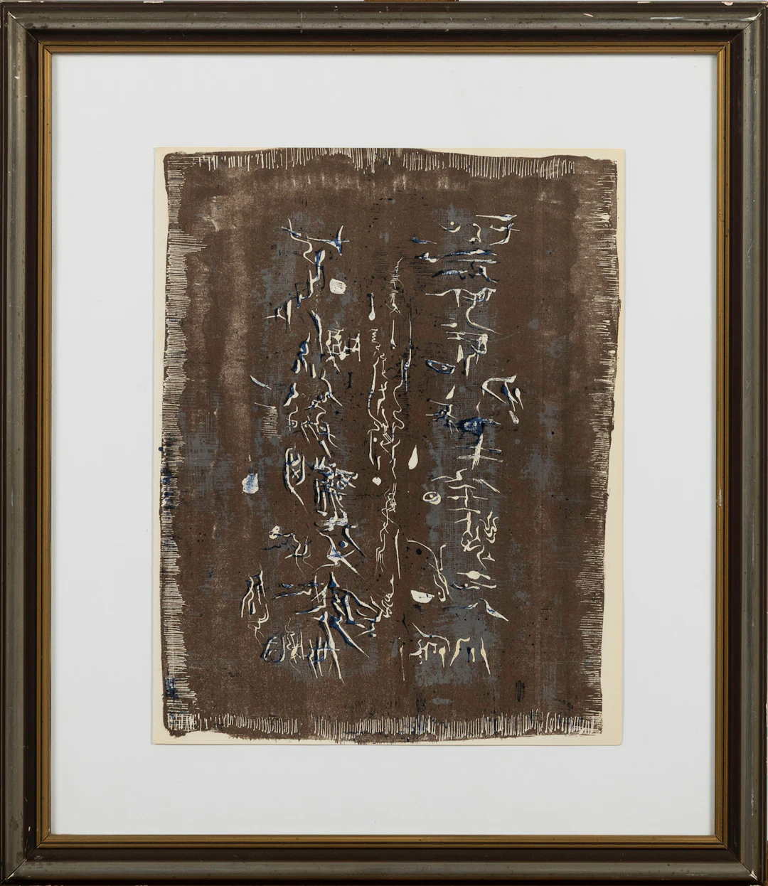 ZAO WOU-KI. Original-färglitografi, ur "XXe siècle 10", 1958, "L'ecriture
