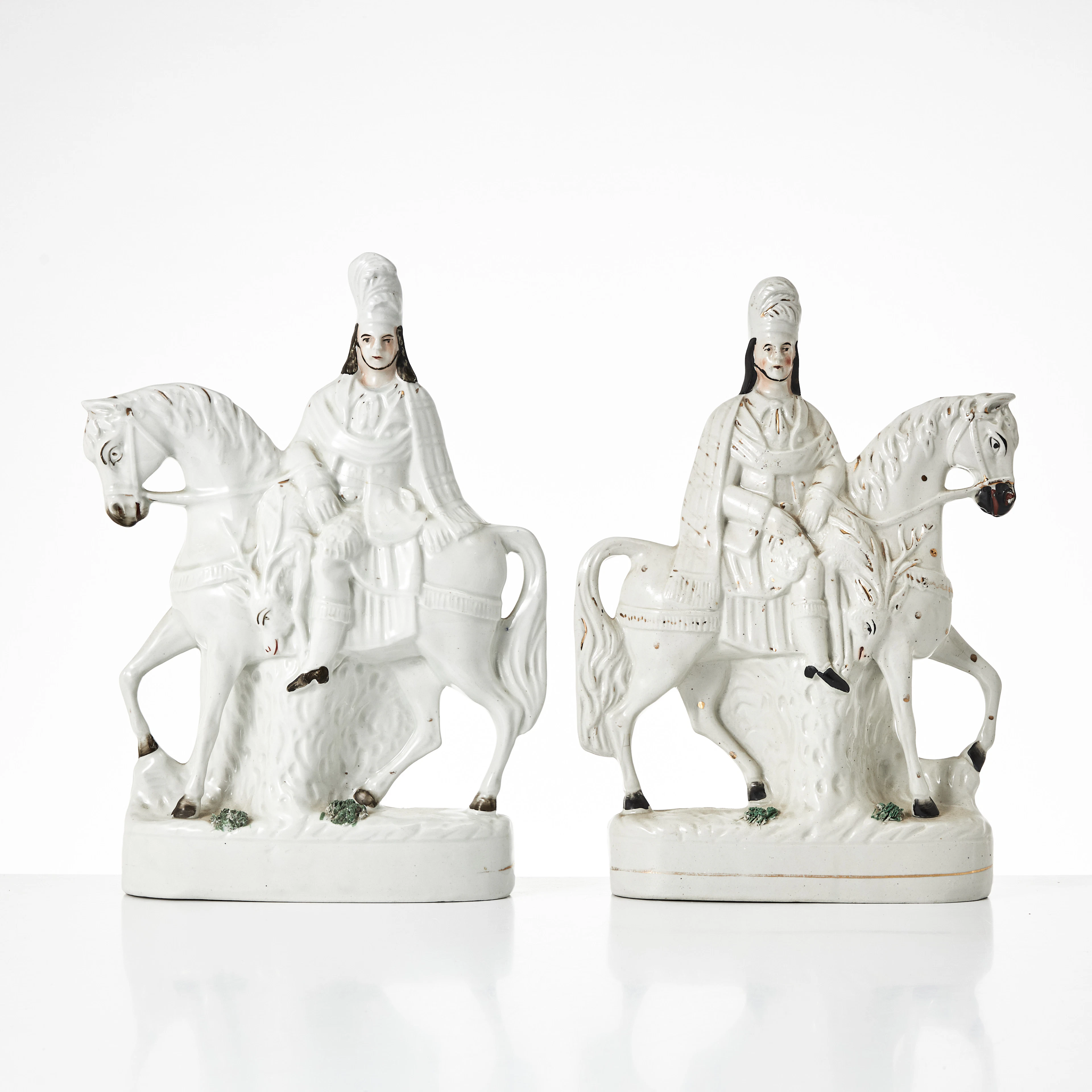 FIGURINER, "Scottish Highland hunters", 2 st., flintgods, England