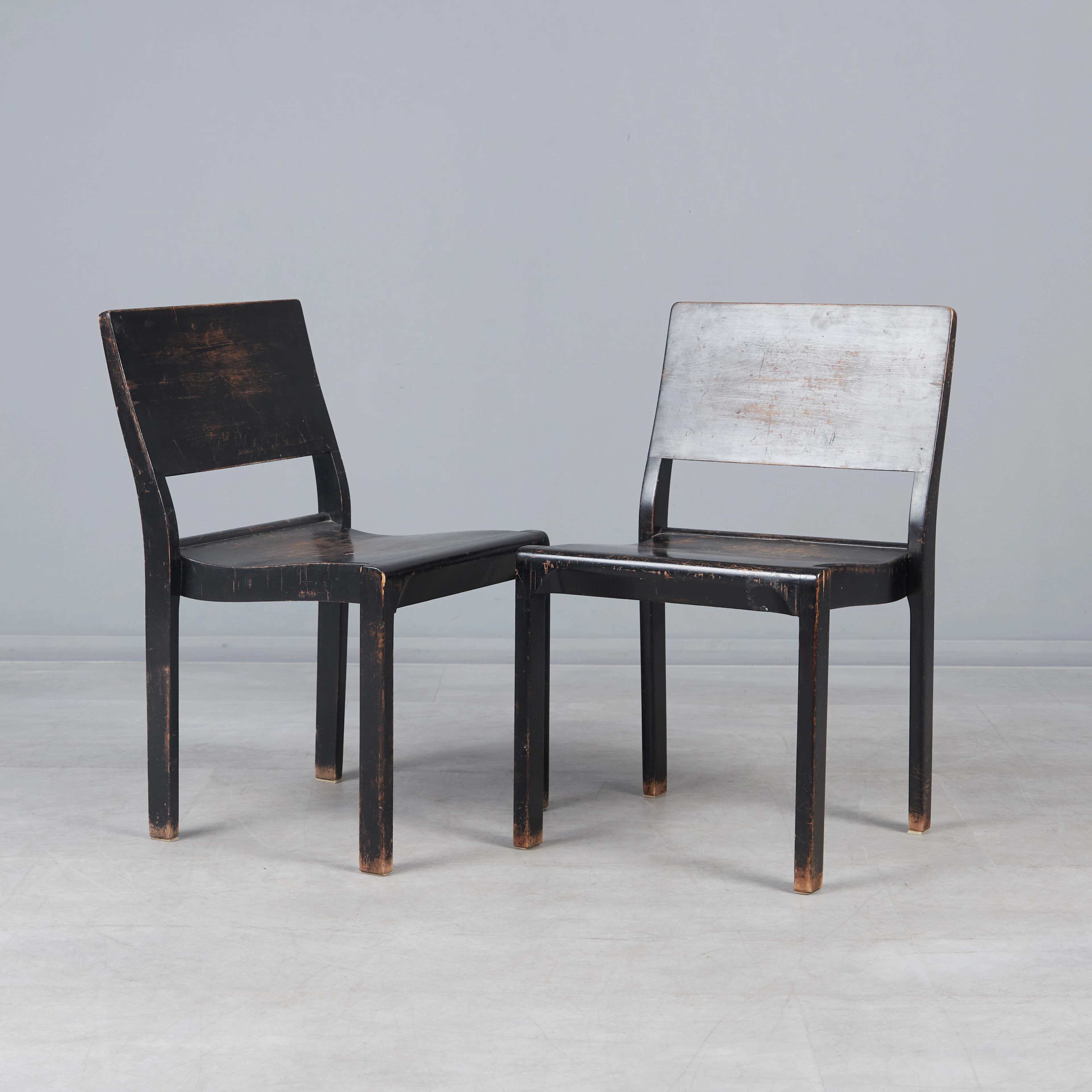 ALVAR AALTO UND OTTO KORHONEN. Paar Stühle, Modell '611', Birke, Entwurf