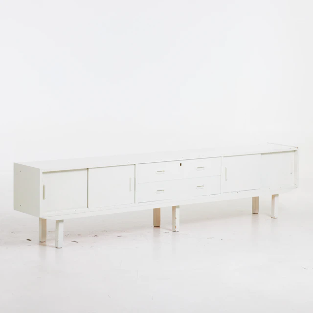 SIDEBOARD, 1960-tal, skjutdörrar samt mittenparti med utdragbara lådor