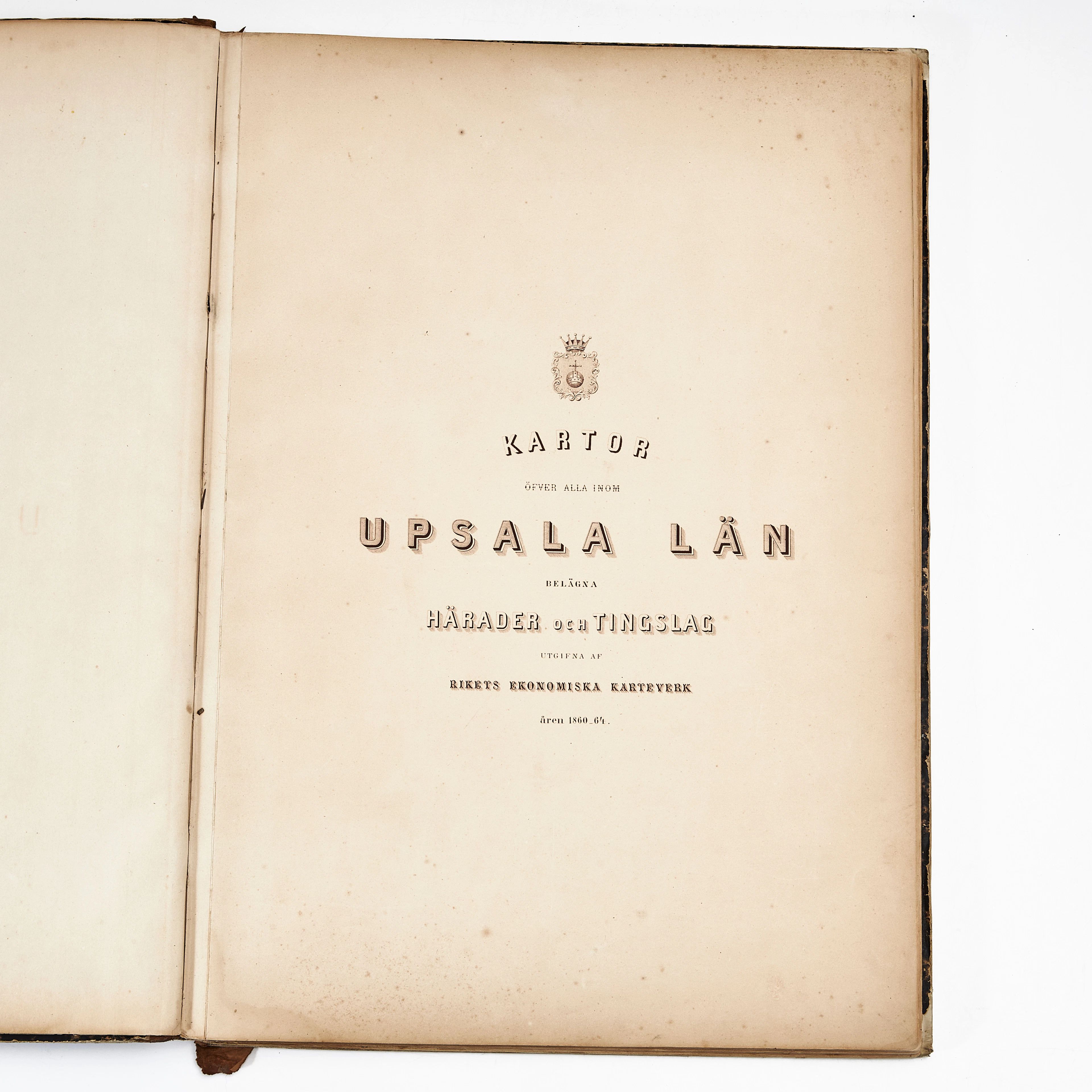 KARTOR UPPSALA LÄN, RIKETS EKONOMISKA KARTVERK 1860-64.