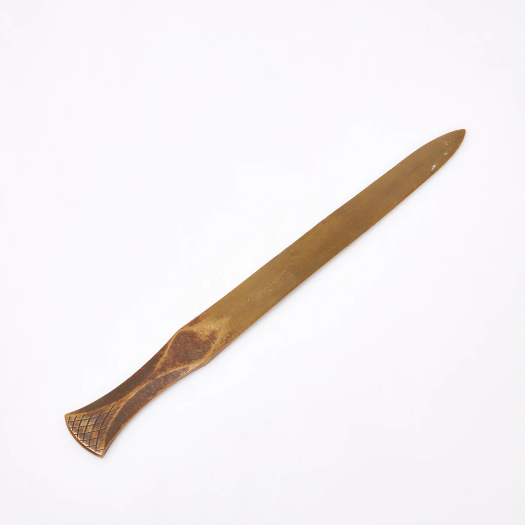 JUST ANDERSEN (1884-1943), Brevkniv av patinerad brons, Just Andersen