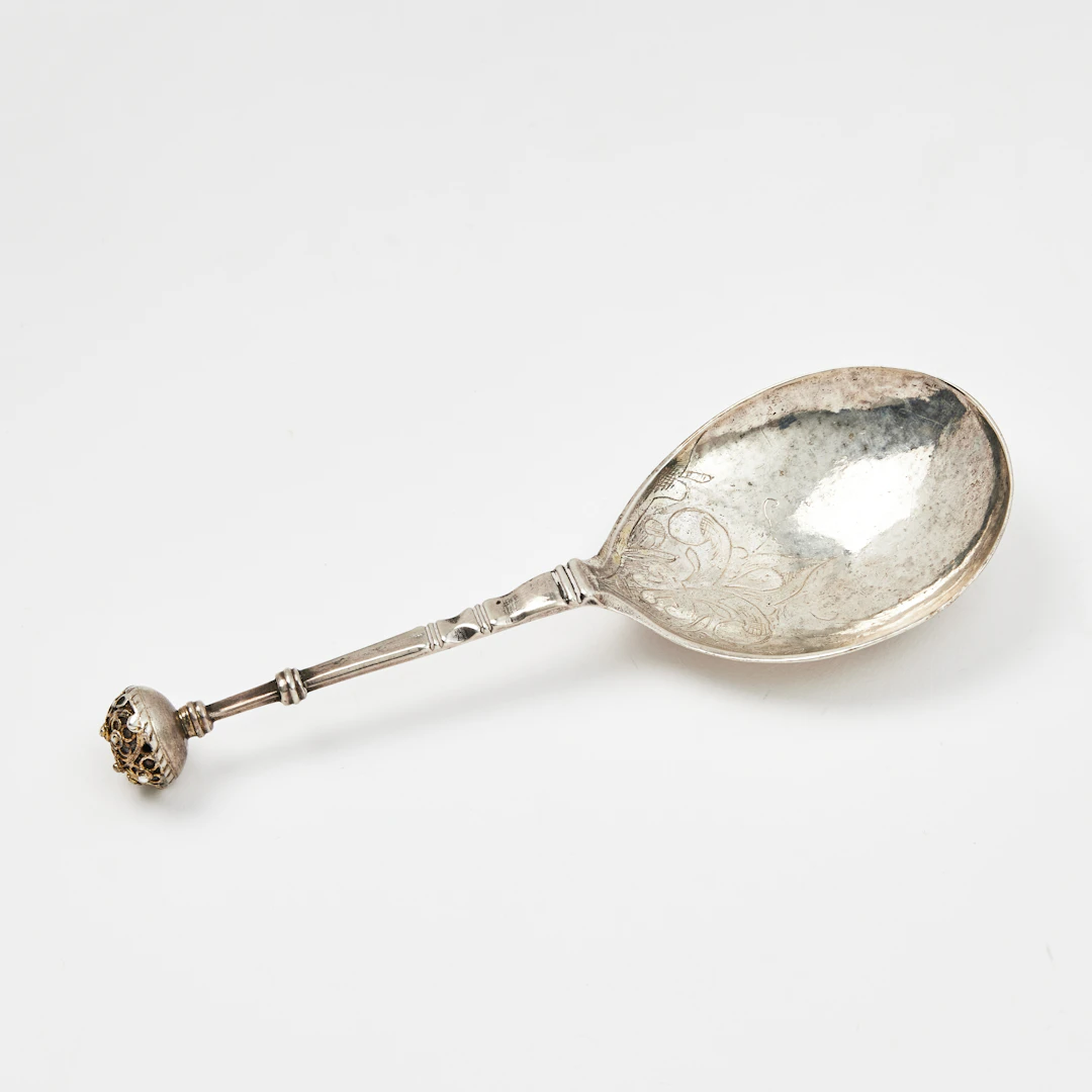 Anders Larsson Brun, Norrköping (verksam 1636-1670), supsked, silver.
