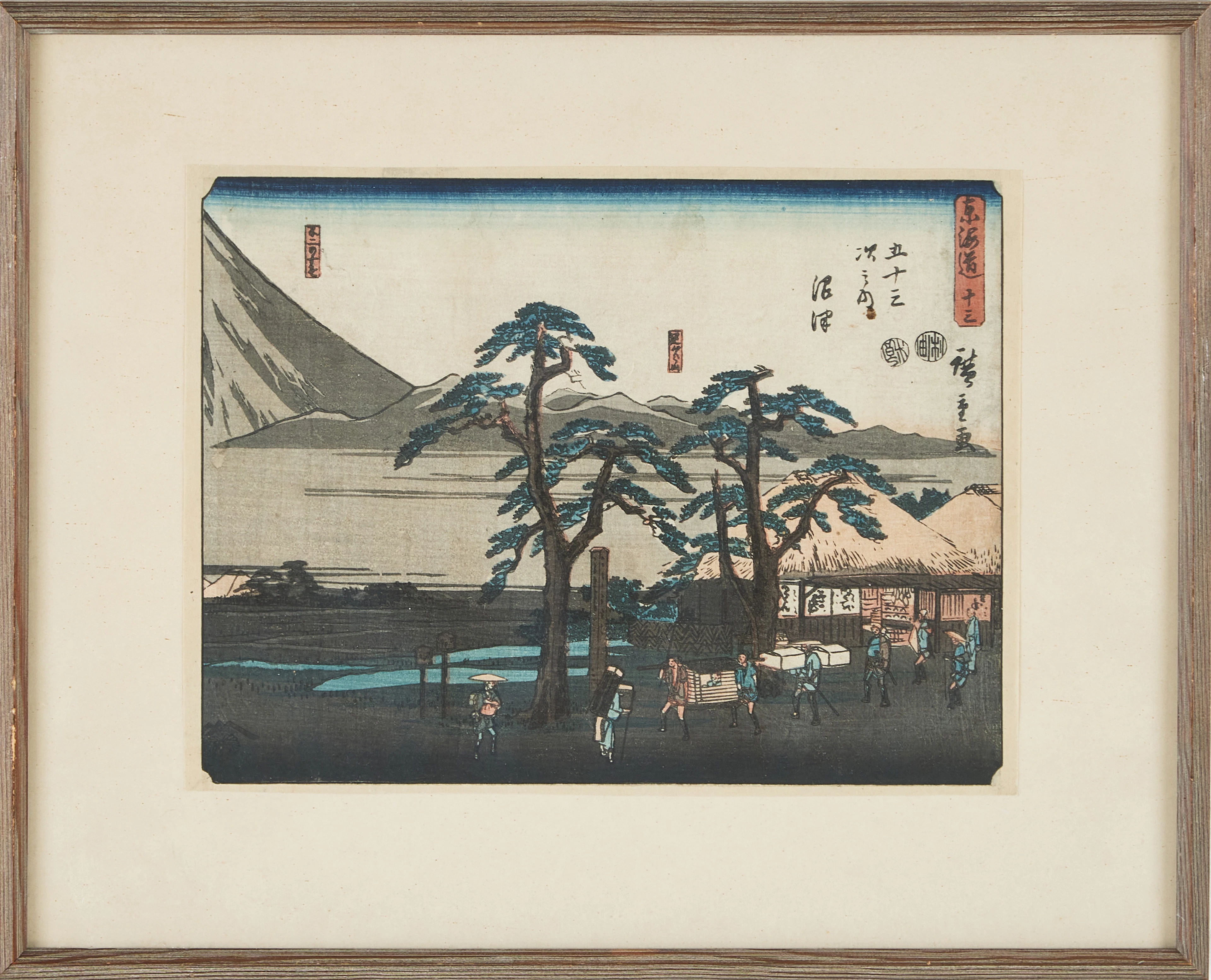 ANDO UTAGAWA HIROSHIGE. EFTER. Numazo, träsnitt, Japan, 1900-tal.