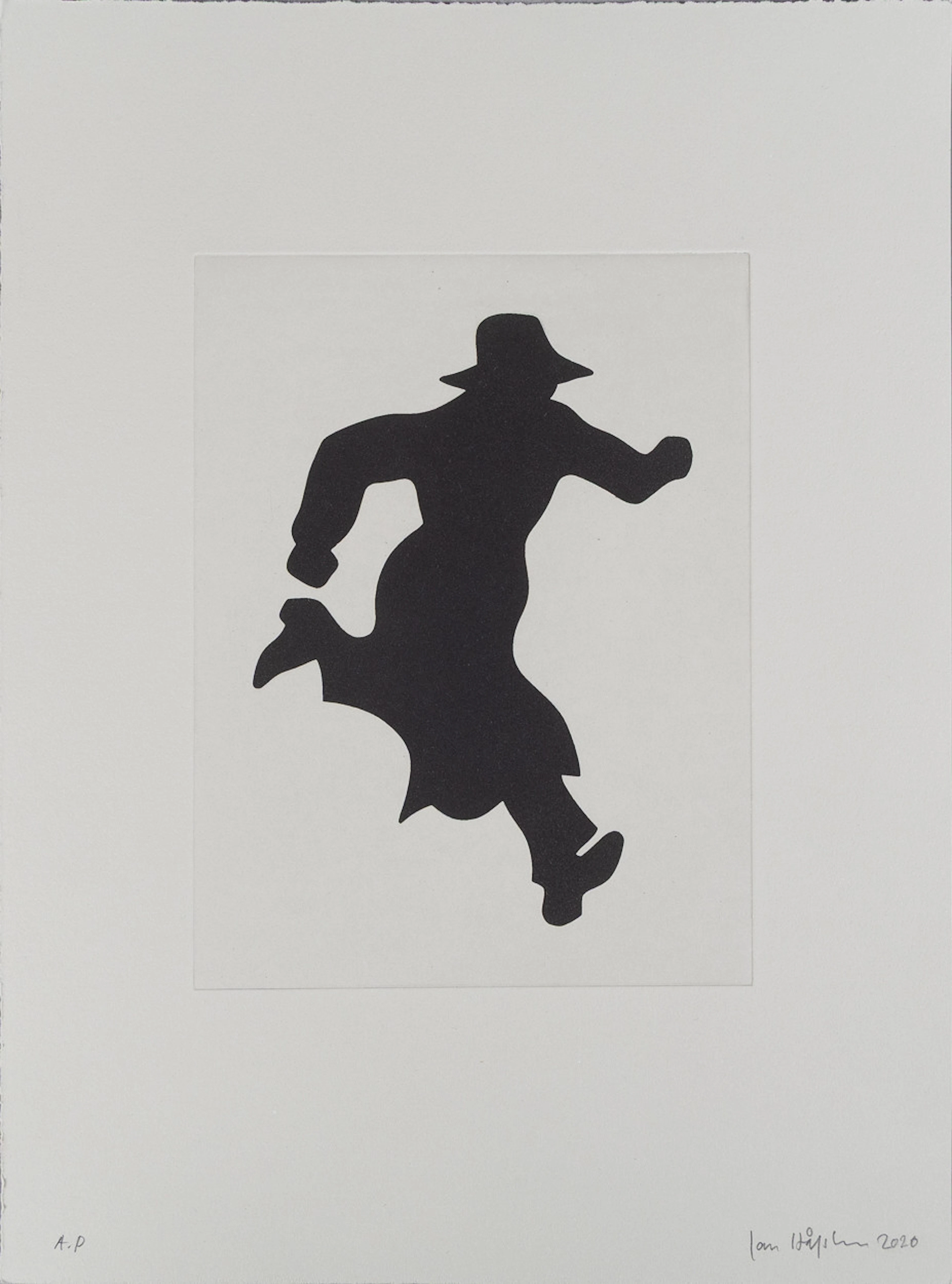 JAN HÅFSTRÖM (1937). "The Stranger", etsning, oramat blad.