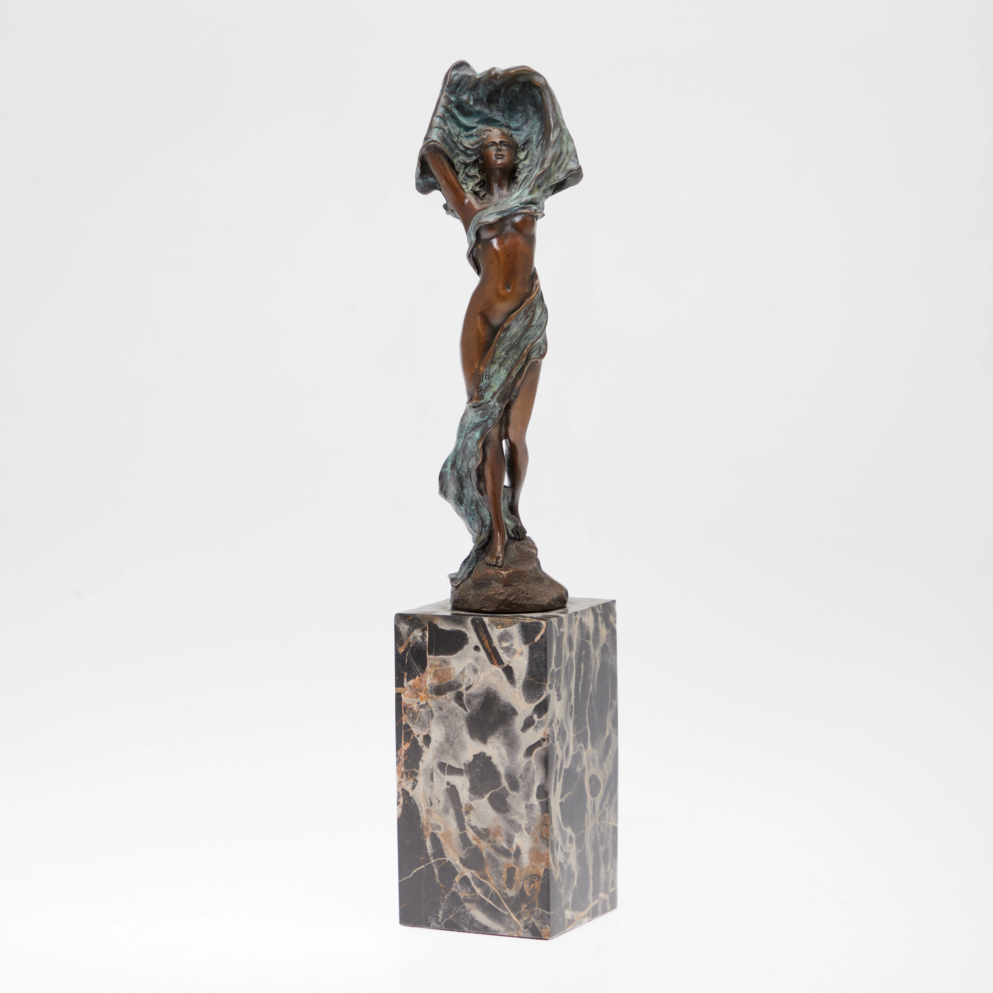 J. B. Deposee, Skulptur / Figur, weibliche Figur, Bronze, Paris, Frankreich
