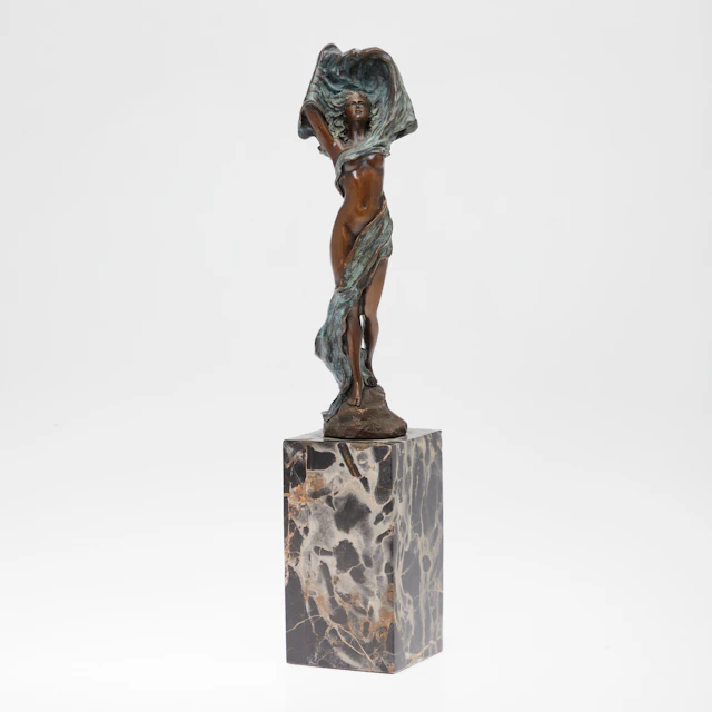 J. B. Deposee, Skulptur / Figur, weibliche Figur, Bronze, Paris, Frankreich