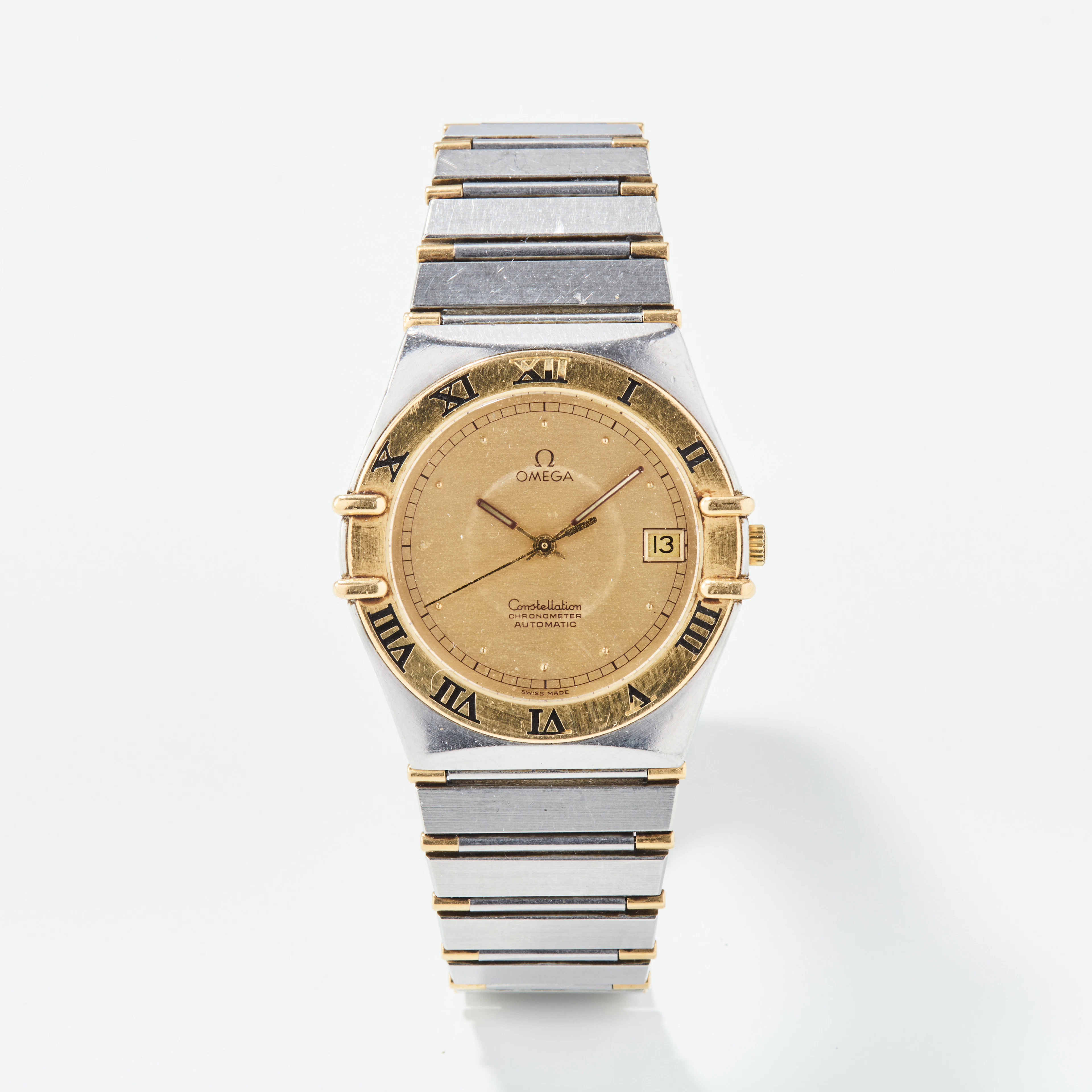OMEGA, Constellation, Chronometer, armbandsur, 35 mm, stål/guld, ca 1982.
