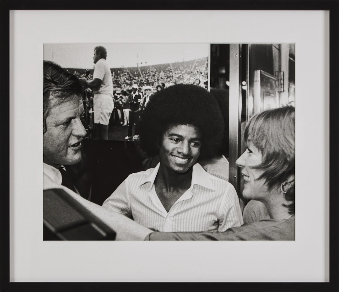 RON GALELLA. August 26, 1977: Senator Ted Kennedy, Michael Jackson