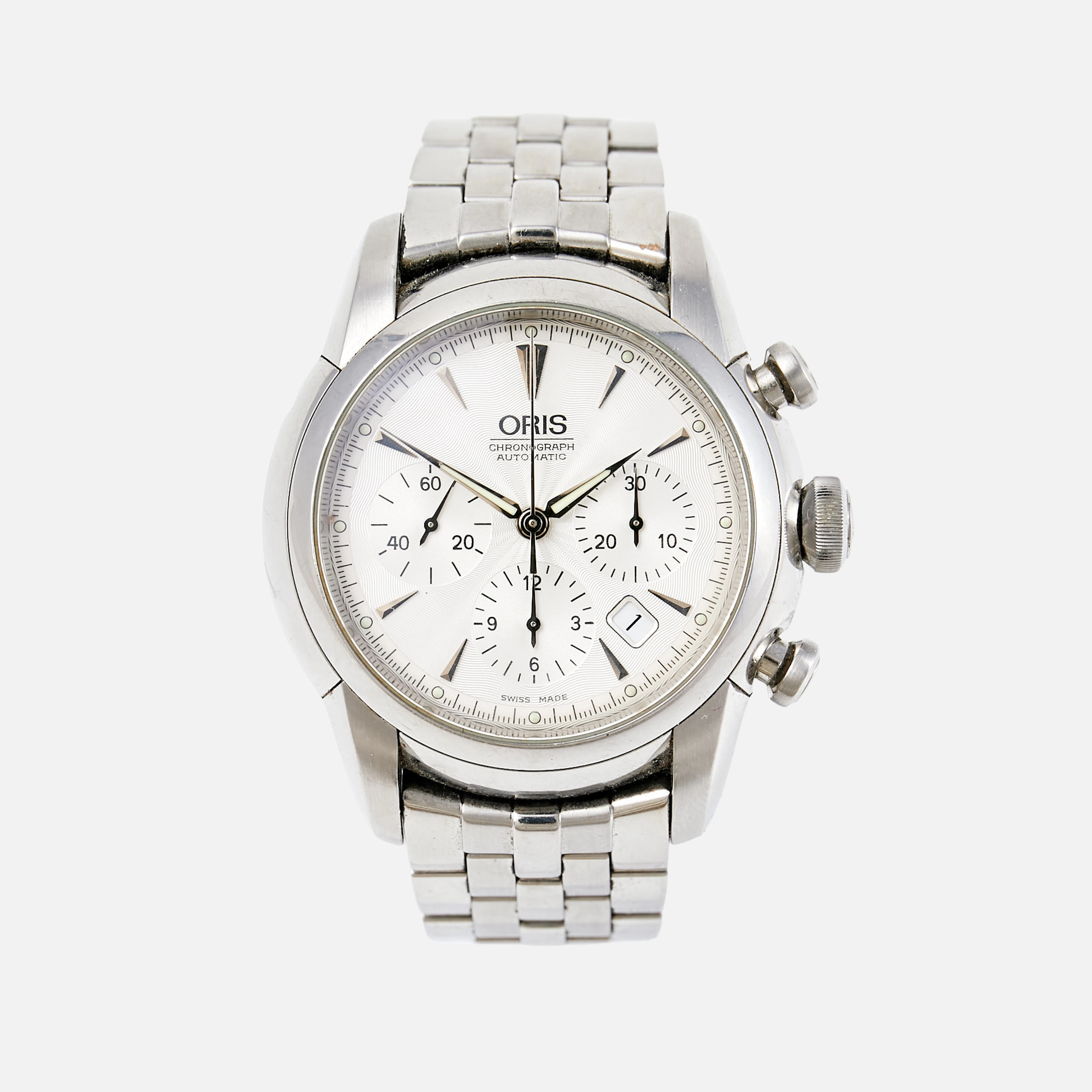 ORIS Artelier Chronograph (Swiss Made), 45 mm, stål.