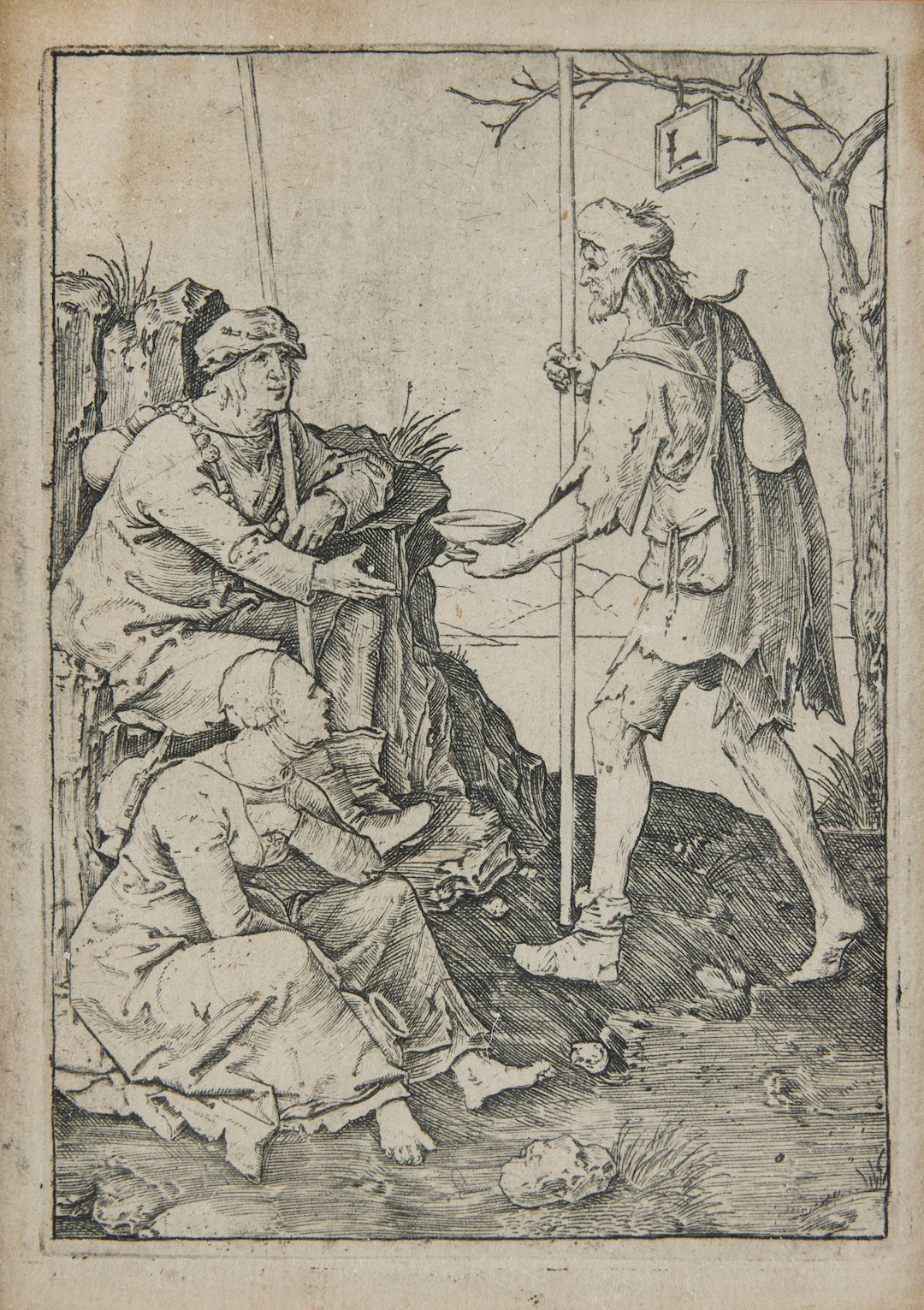 LUCAS VAN LEYDEN. "The Beggars".