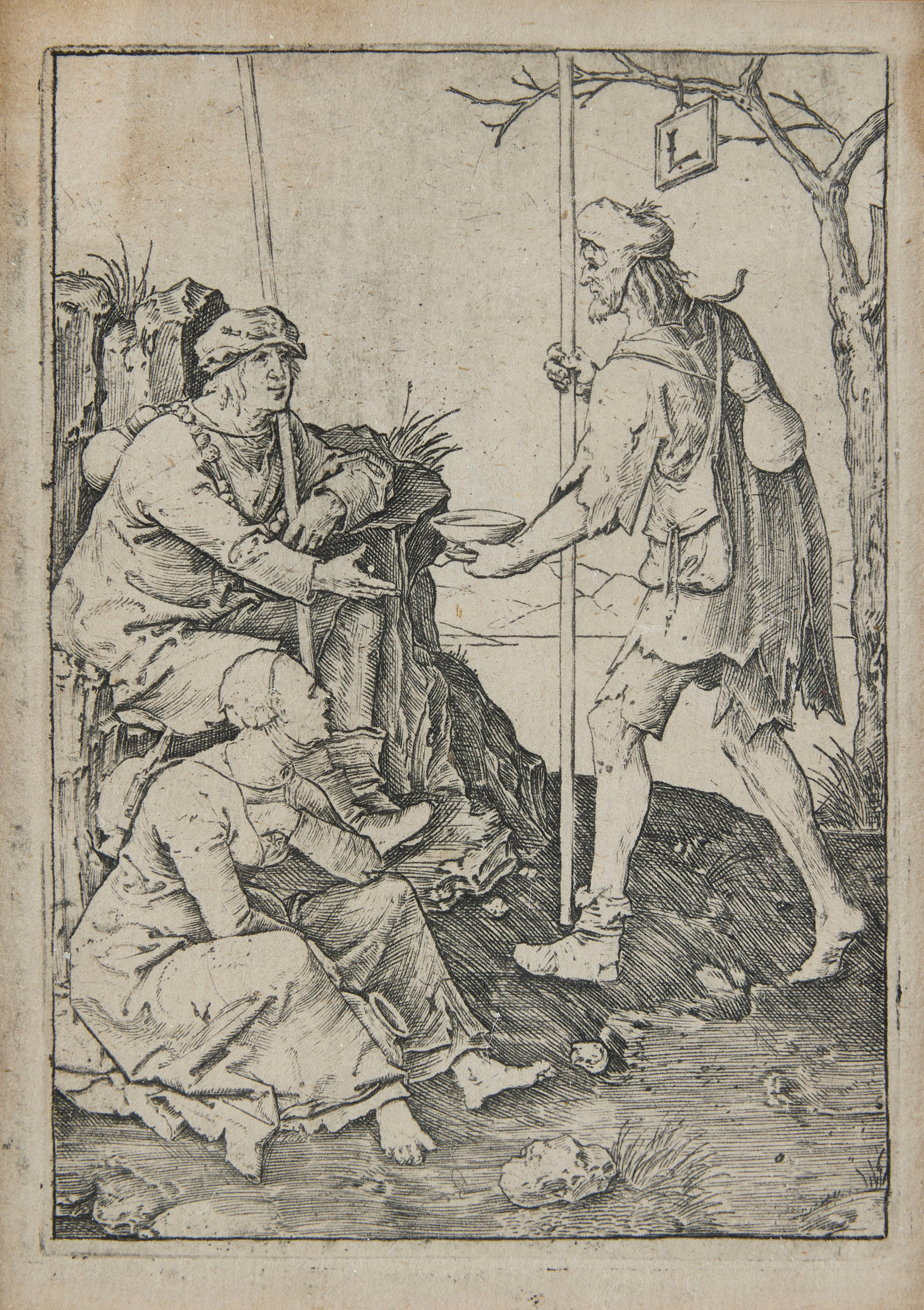 LUCAS VAN LEYDEN. "The Beggars".