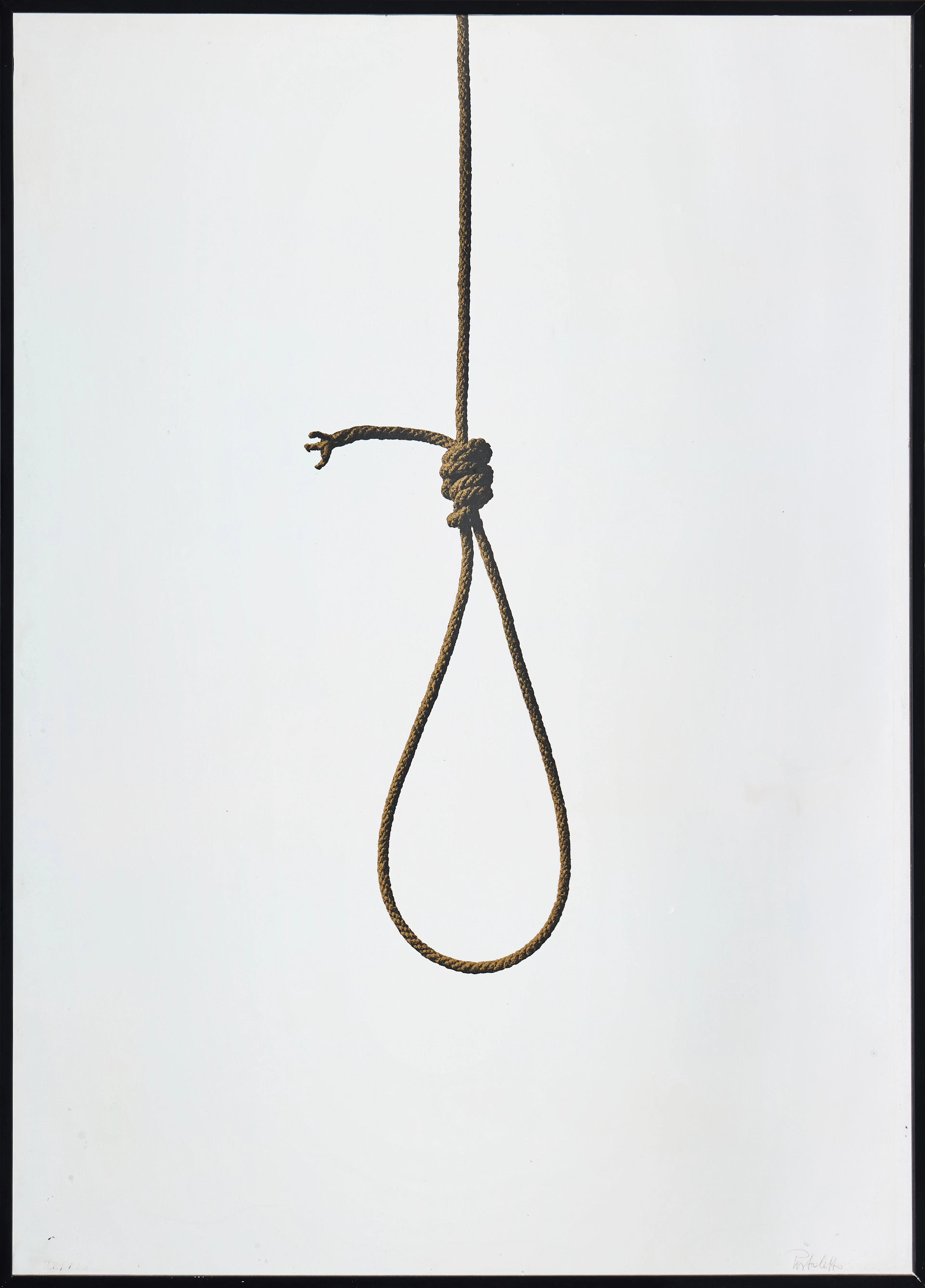 MICHELANGELO PISTOLETTO (ITALY BORN 1933). "Il Cappio".