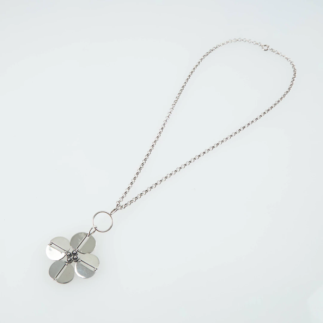 KAIJA AARIKKA. Halsband, 916 silver, John Erik Lohm, Helsingfors 1966.