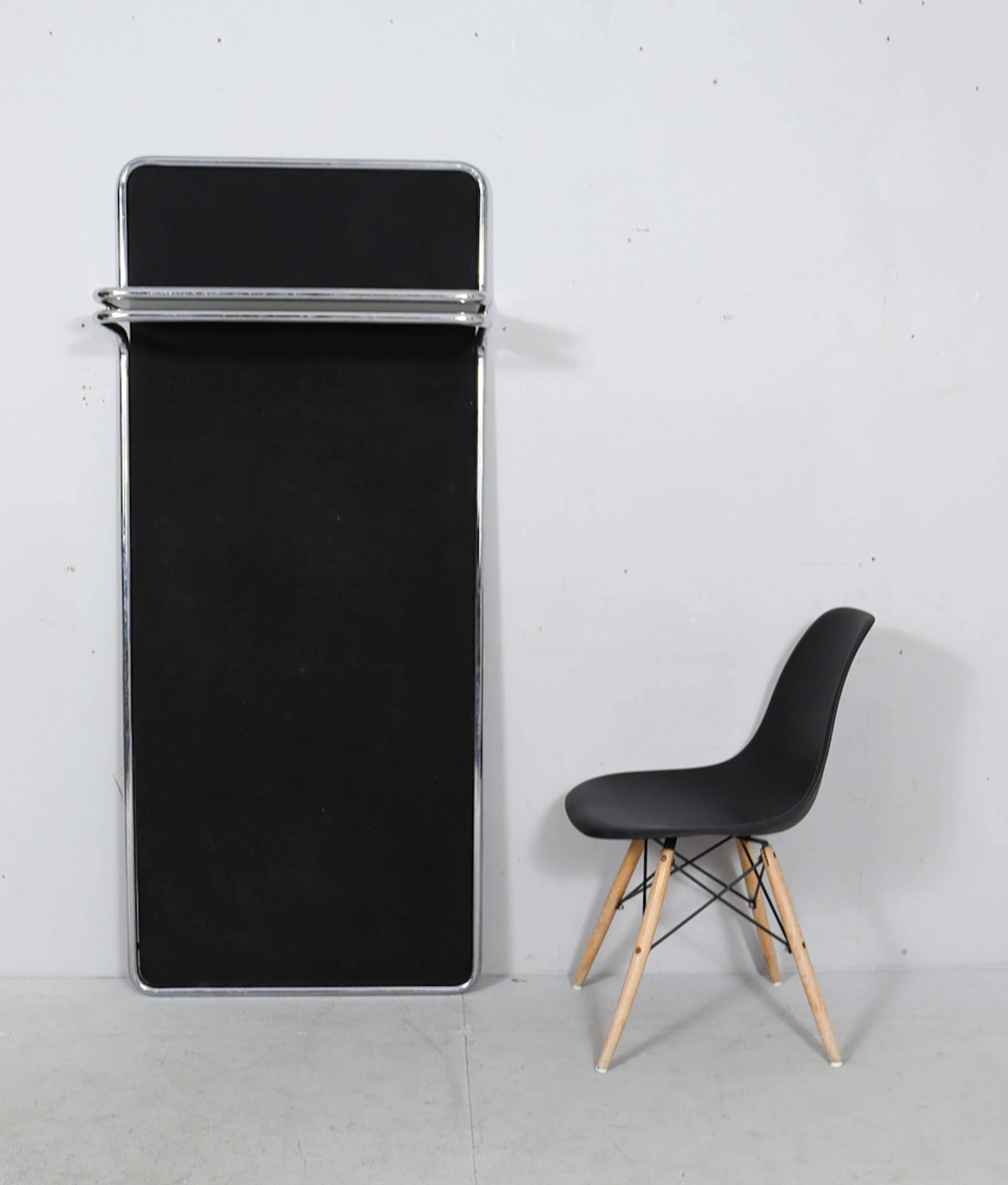 Space Age verchromte Wandgarderobe von Läsko, Deutschland, 1970er Jahre.