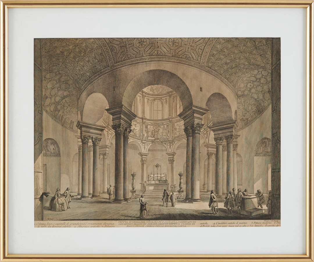 GIOVANNI BATTISTA PIRANESI, ruinlandskap, etsning.