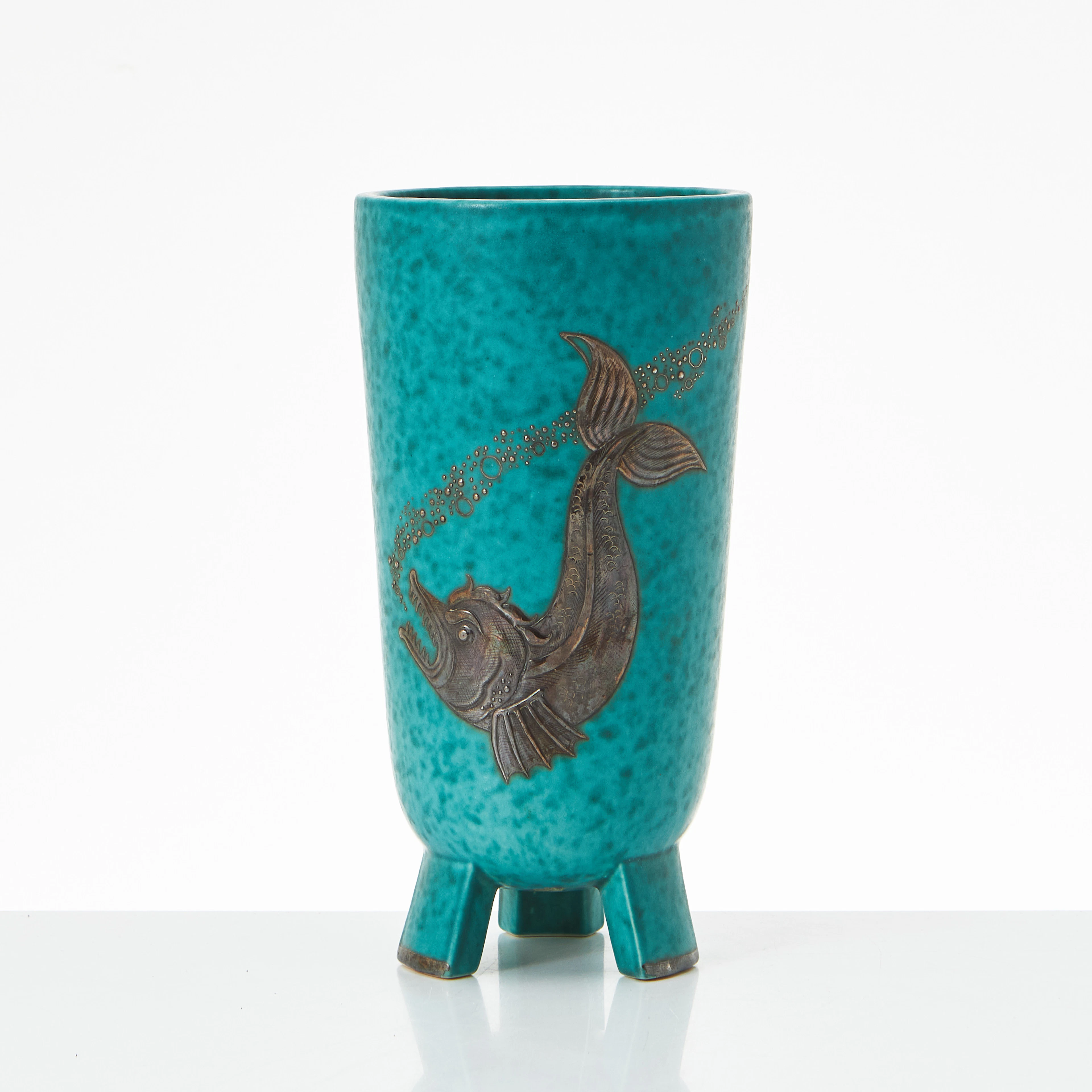 WILHELM KÅGE. (Sverige, 1889–1960). Vas, "Argenta", stengods, 1950/60-tal