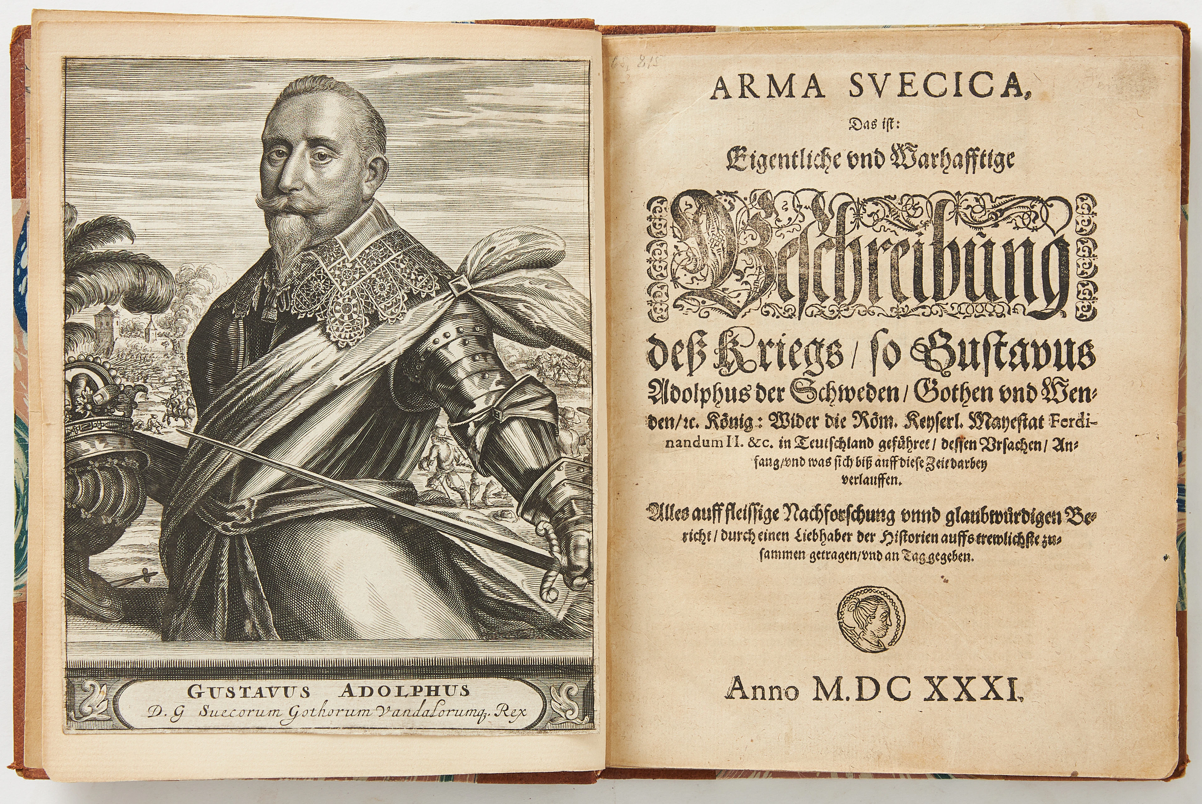 THIRTY YEARS WAR-ABELIN'S ARMA SVECICA, 1631, first edition.