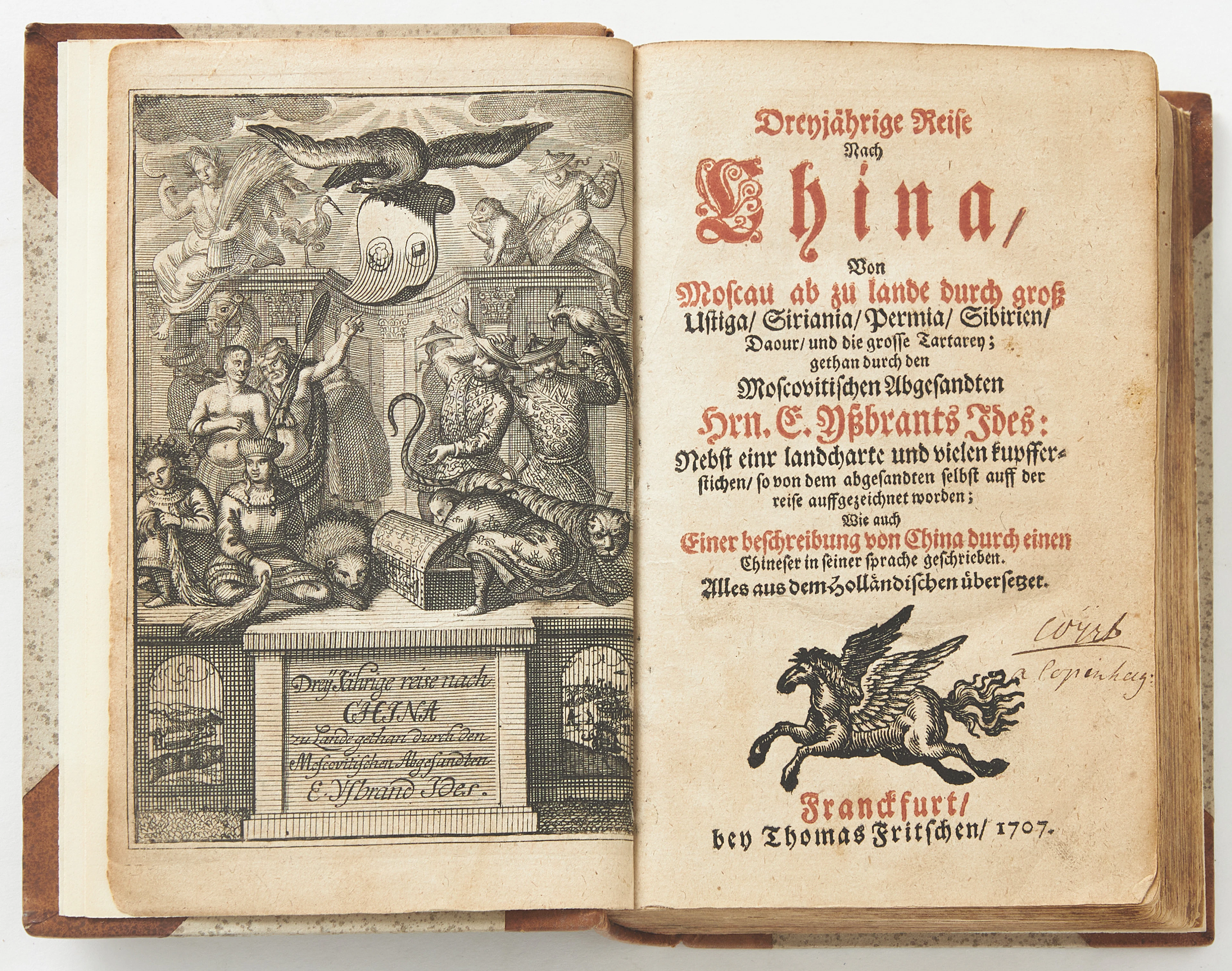 ILS ROSÉN VON ROSENSTEINS COPY OF IDE'S Dreyjährige Reise nach China 1707.