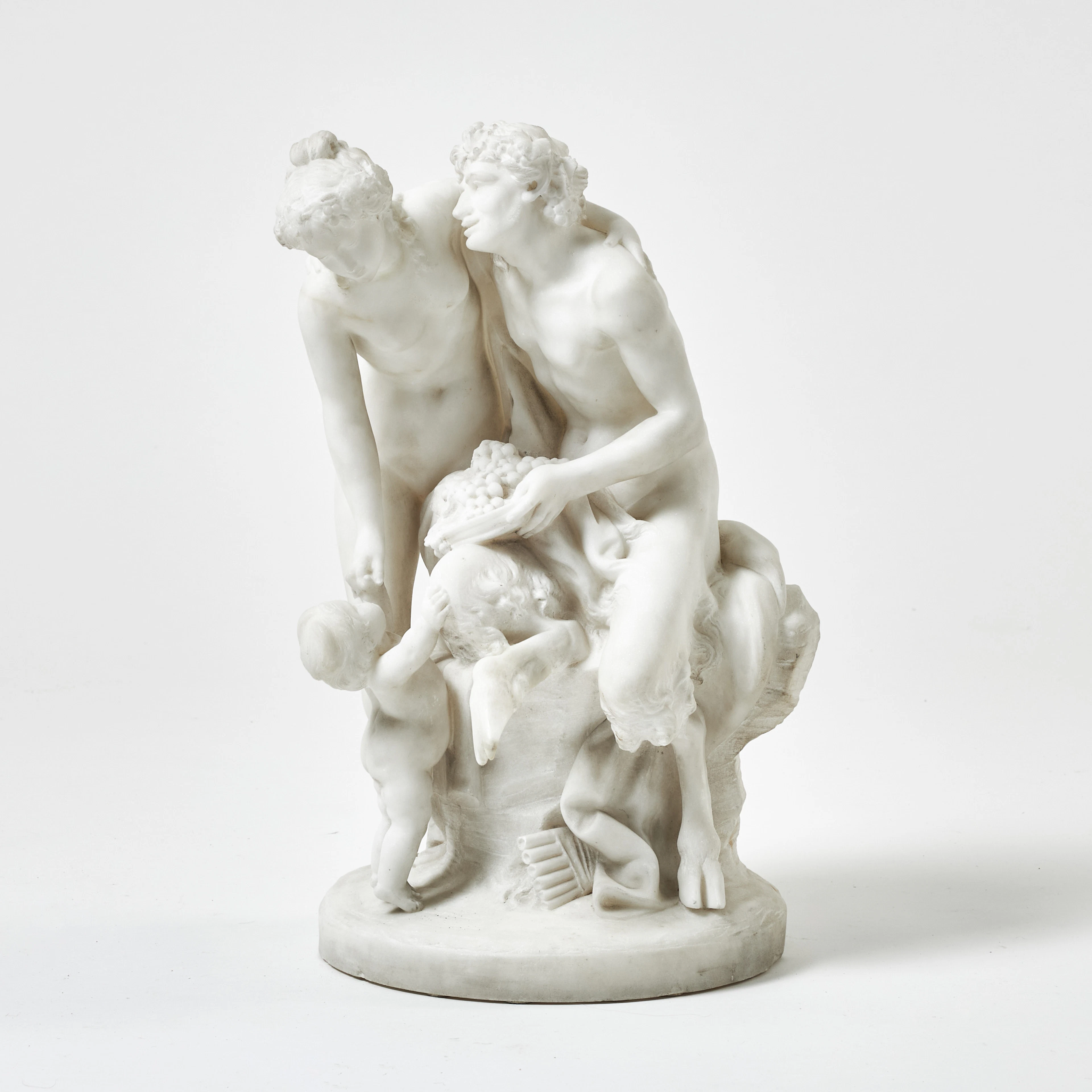 SKULPTUR, efter Claude Michel Clodion, marmor.