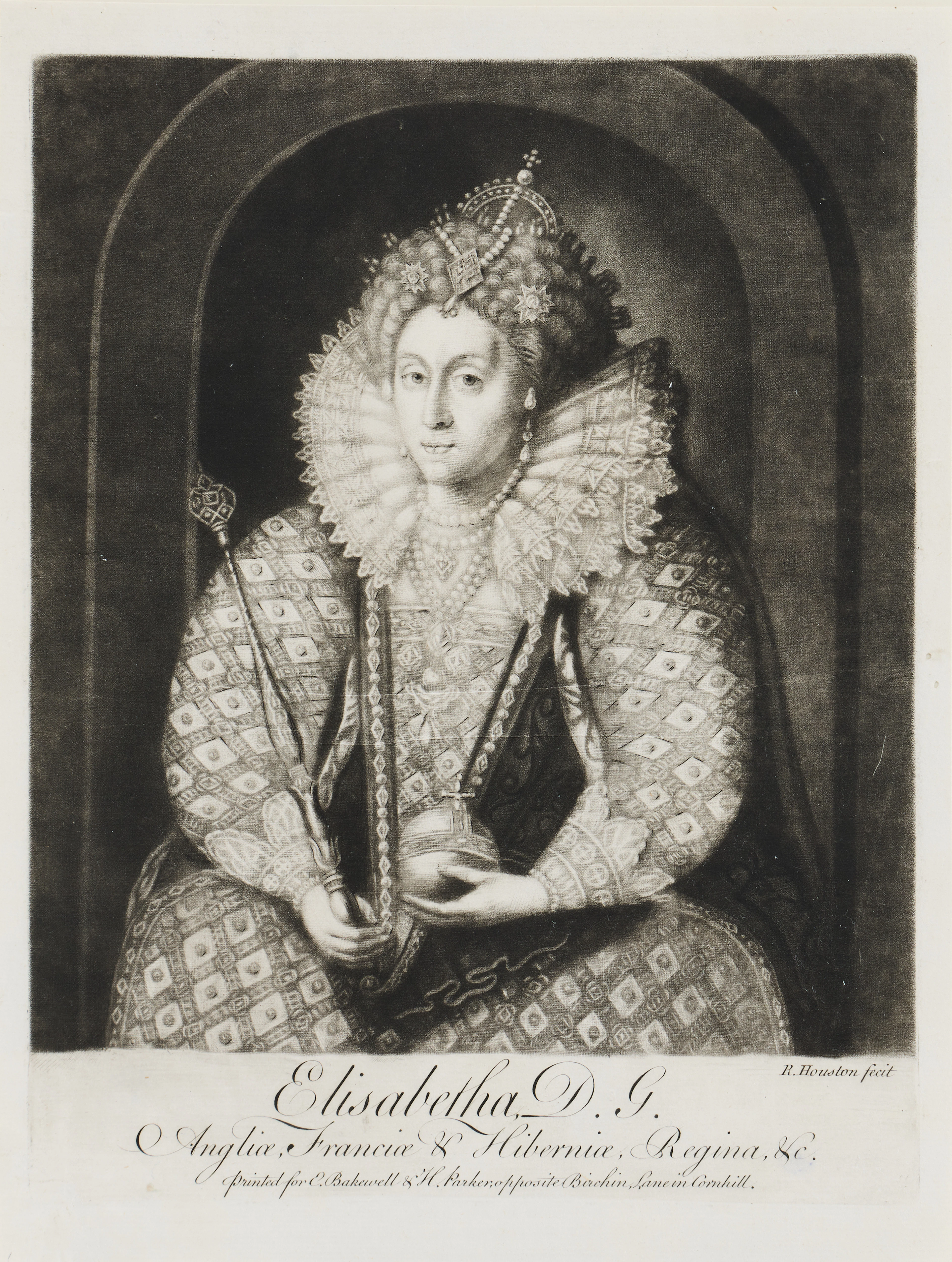 RICHARD HOUSTON (ENGLAND CIRCA 1721-1775) AFTER ISAAC OLIVER (ENGLAND
