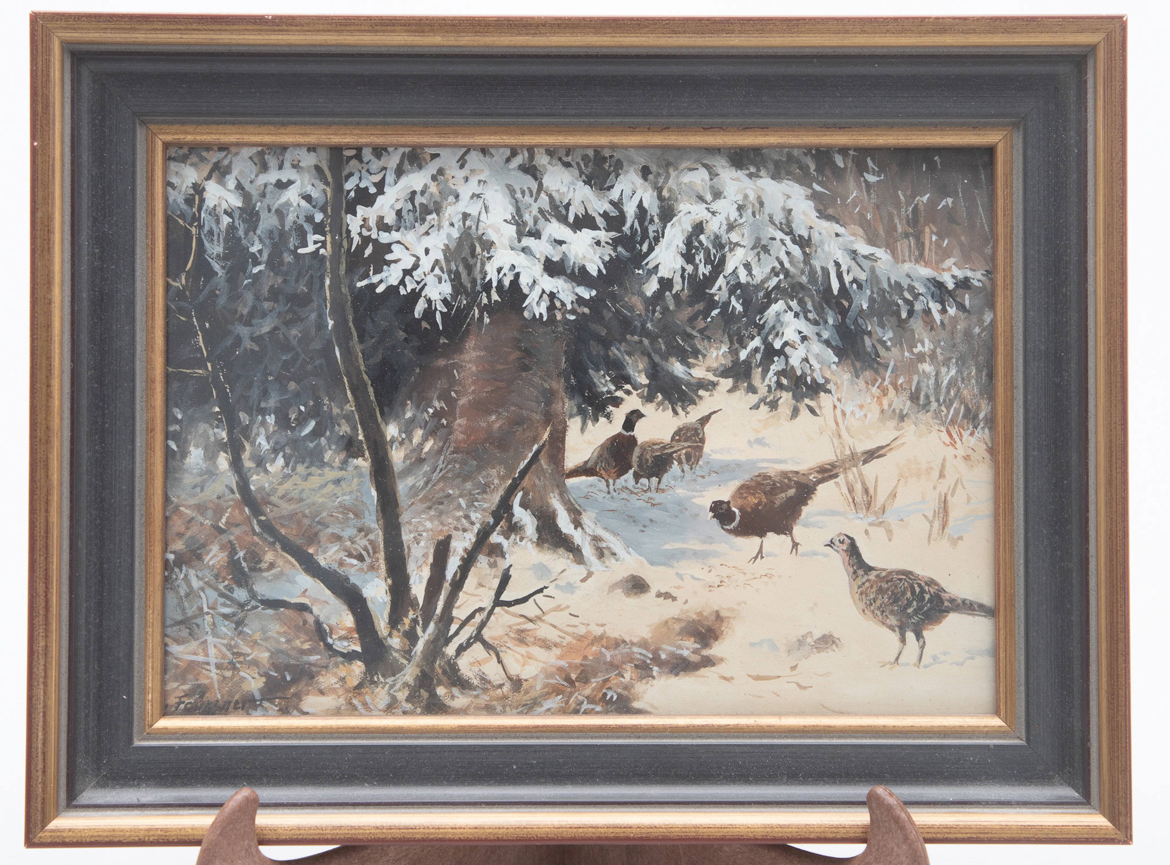 REINHOLD FEUSSNER UND A. NEUBER. 3 kleine Jagdbilder: Reinhold Feussner