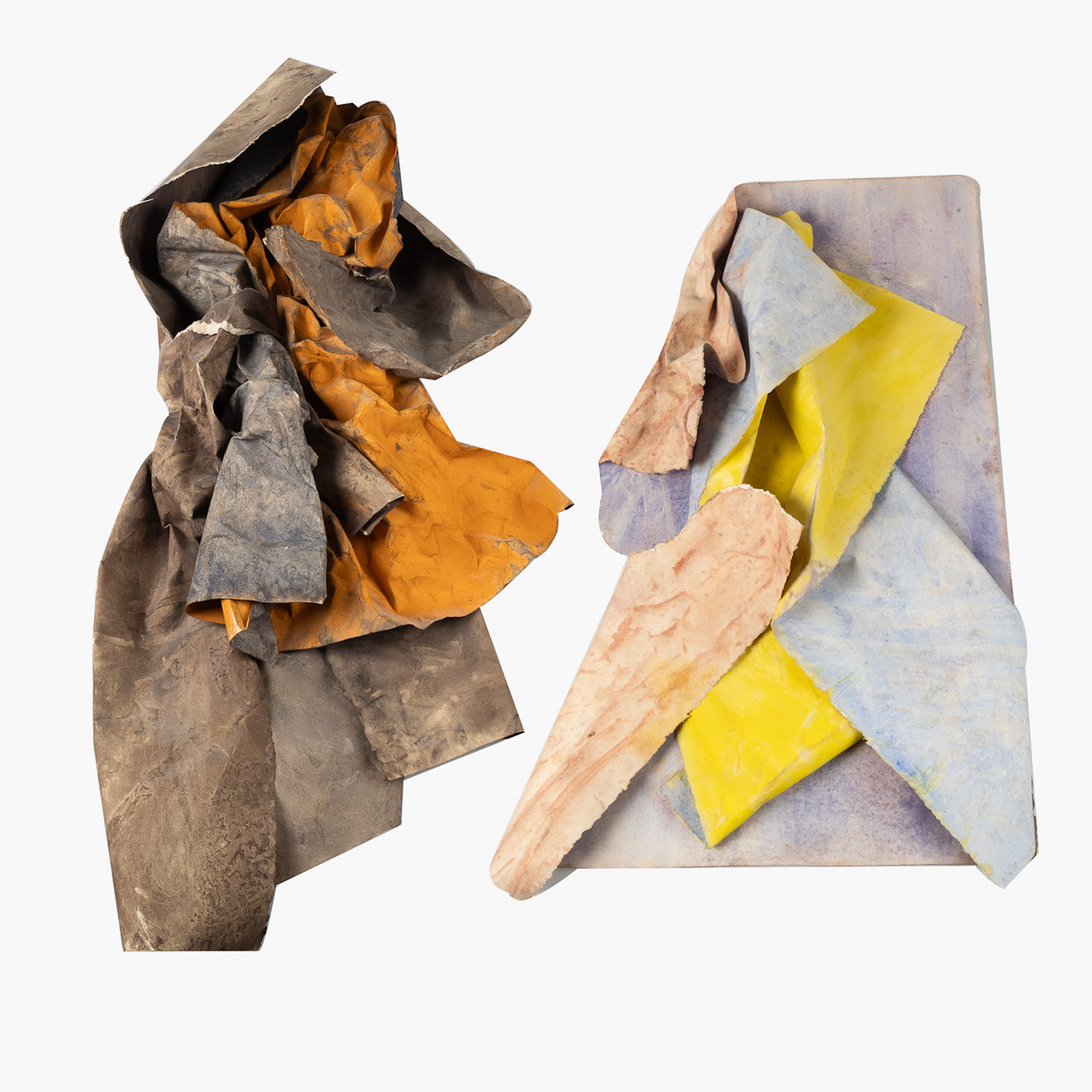 SUSAN WEIL (USA FÖDD 1930). Komposition "Acord", diptyk, blandteknik.
