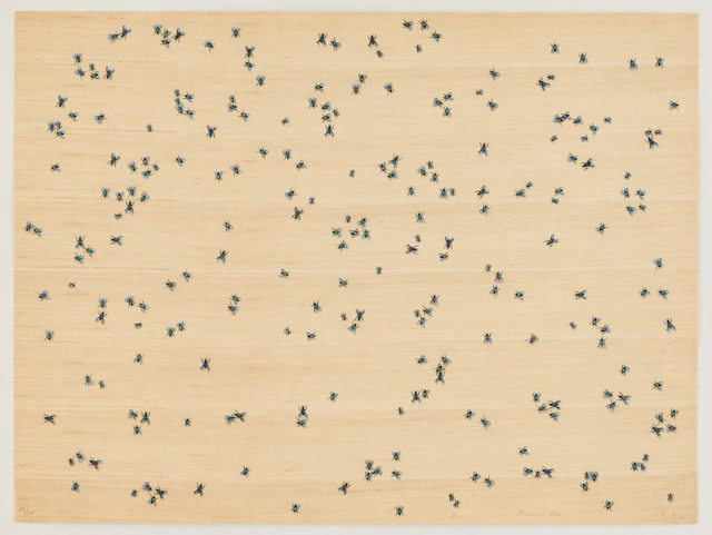 ED RUSCHA. "Flies" from Insects Portfolio.