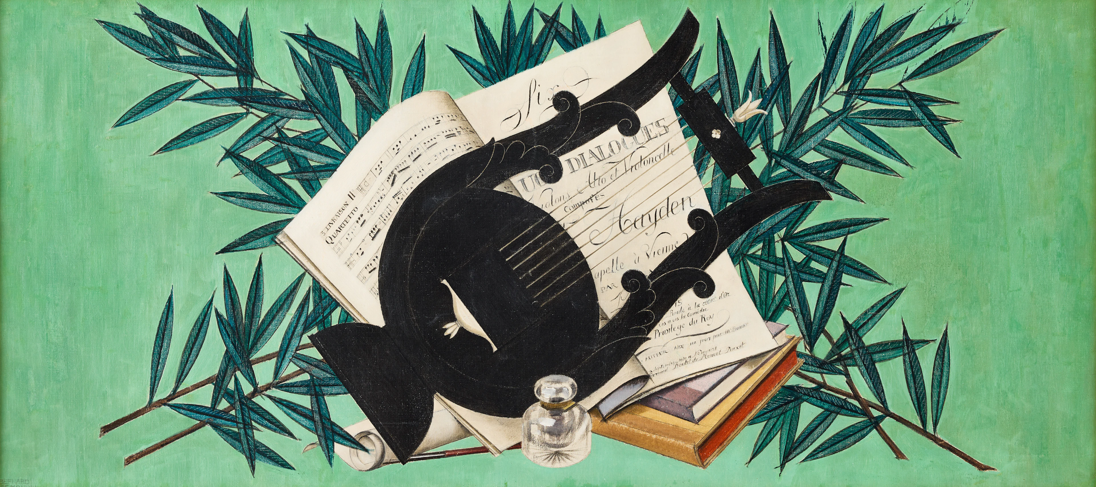 BERNARD BOUTET DE MONVEL (1881-1949). "Allegori över klassiska nöjen".