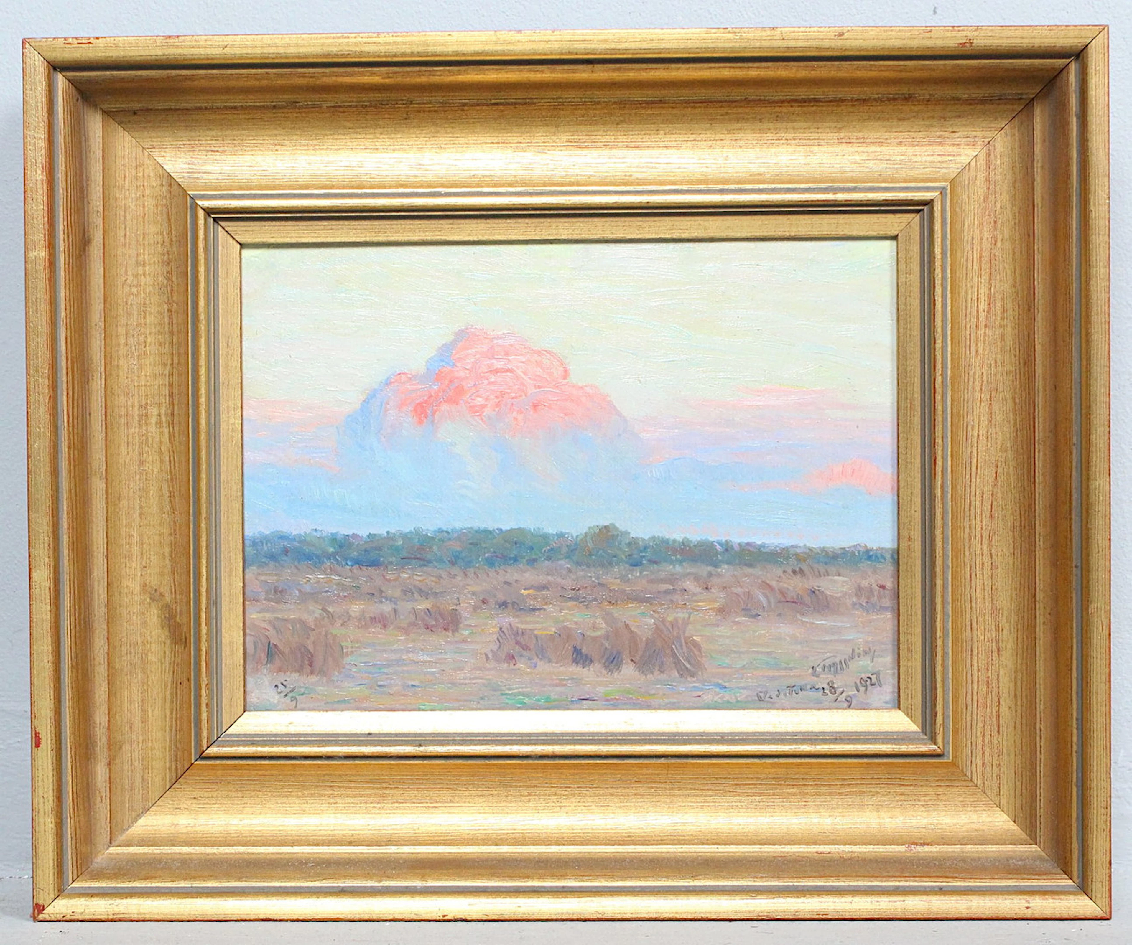 ERIK TRYGGELIN (1878-1962). (bk) 'Skymning', Öl auf Hartfaser, signiert.