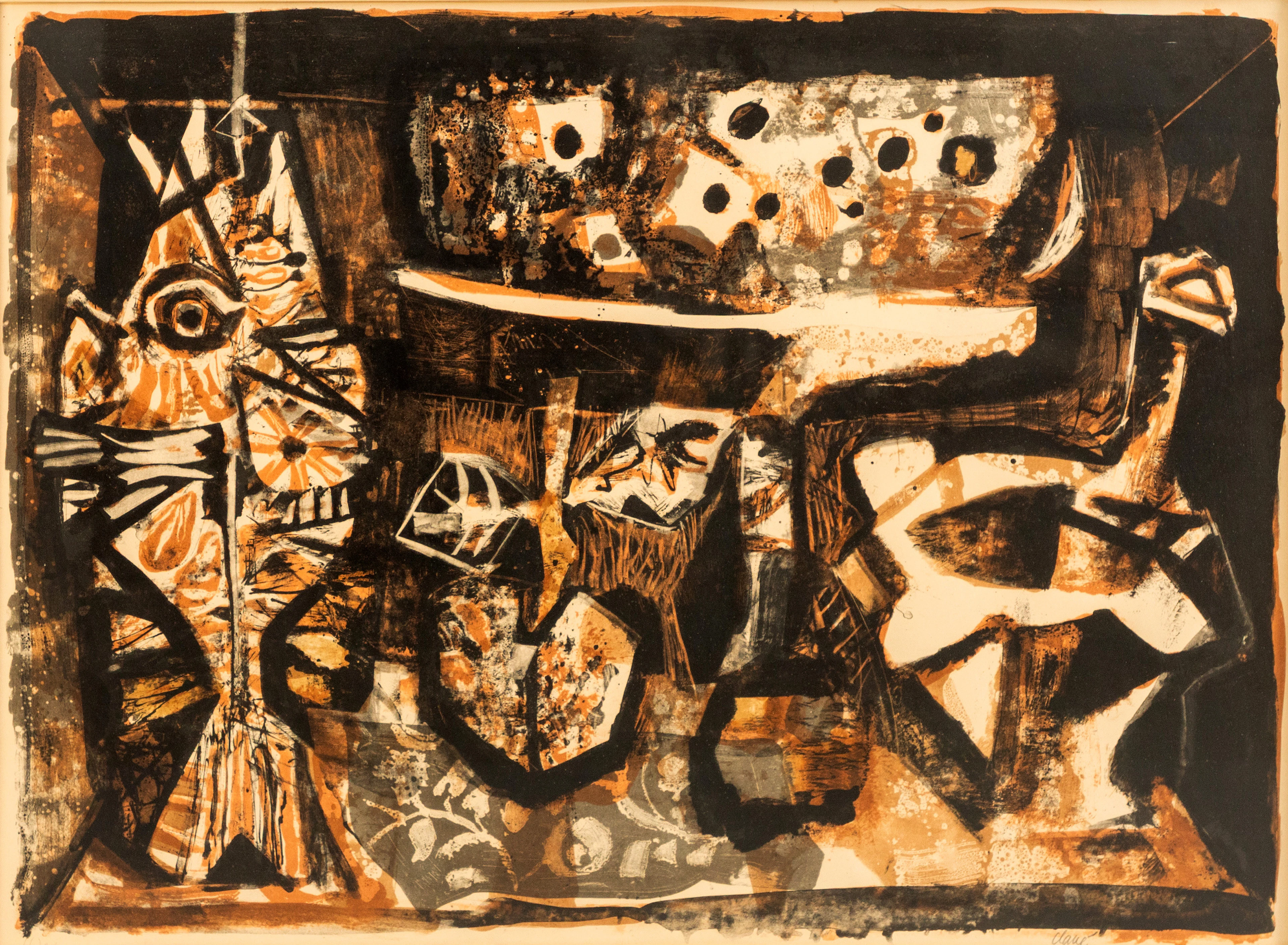 ANTONI CLAVÉ (1913-2005). Stilleben mit Fisch.