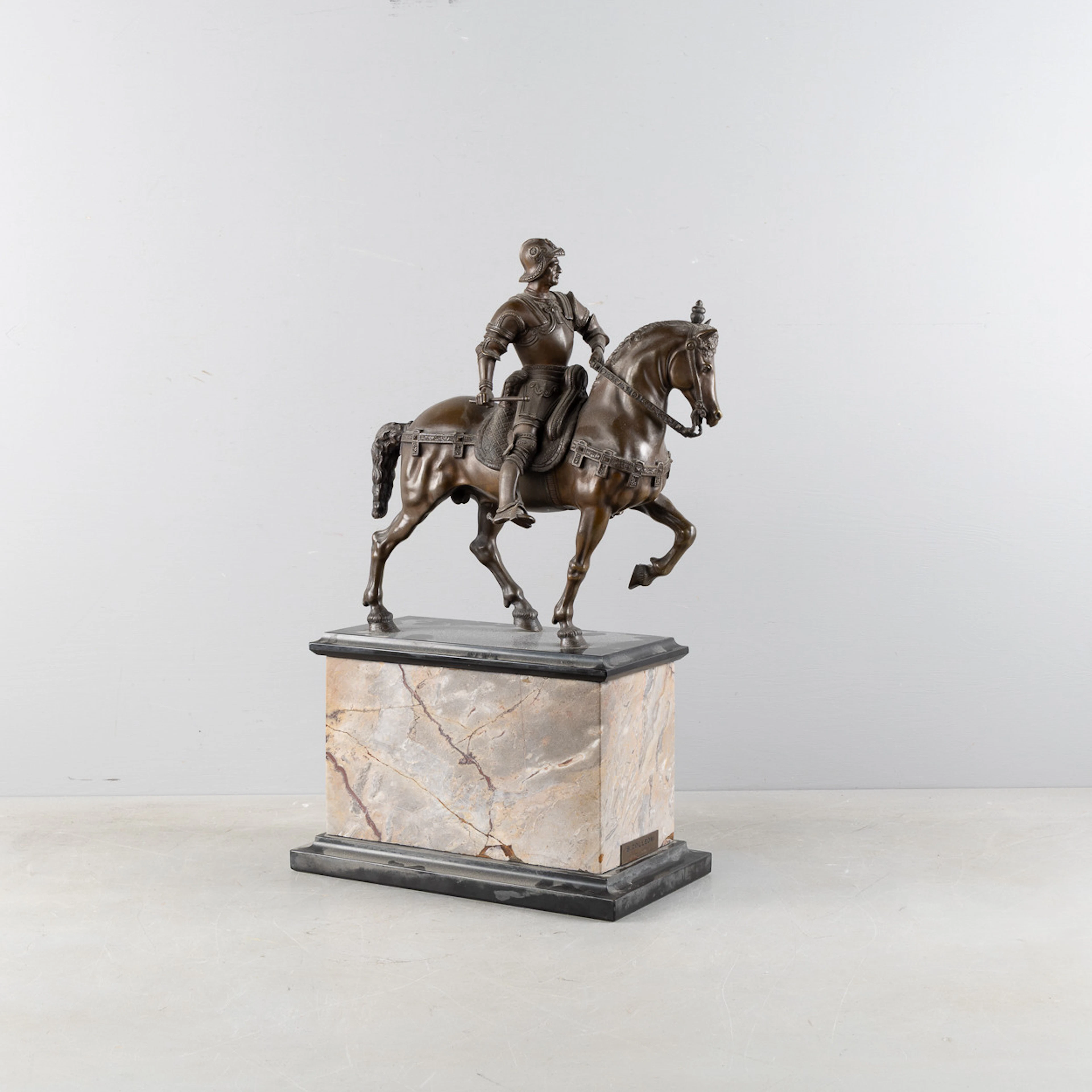 ANDREA VERROCCHIO. Efter. Ridstaty av Bartolomeo Colleoni, bronserad