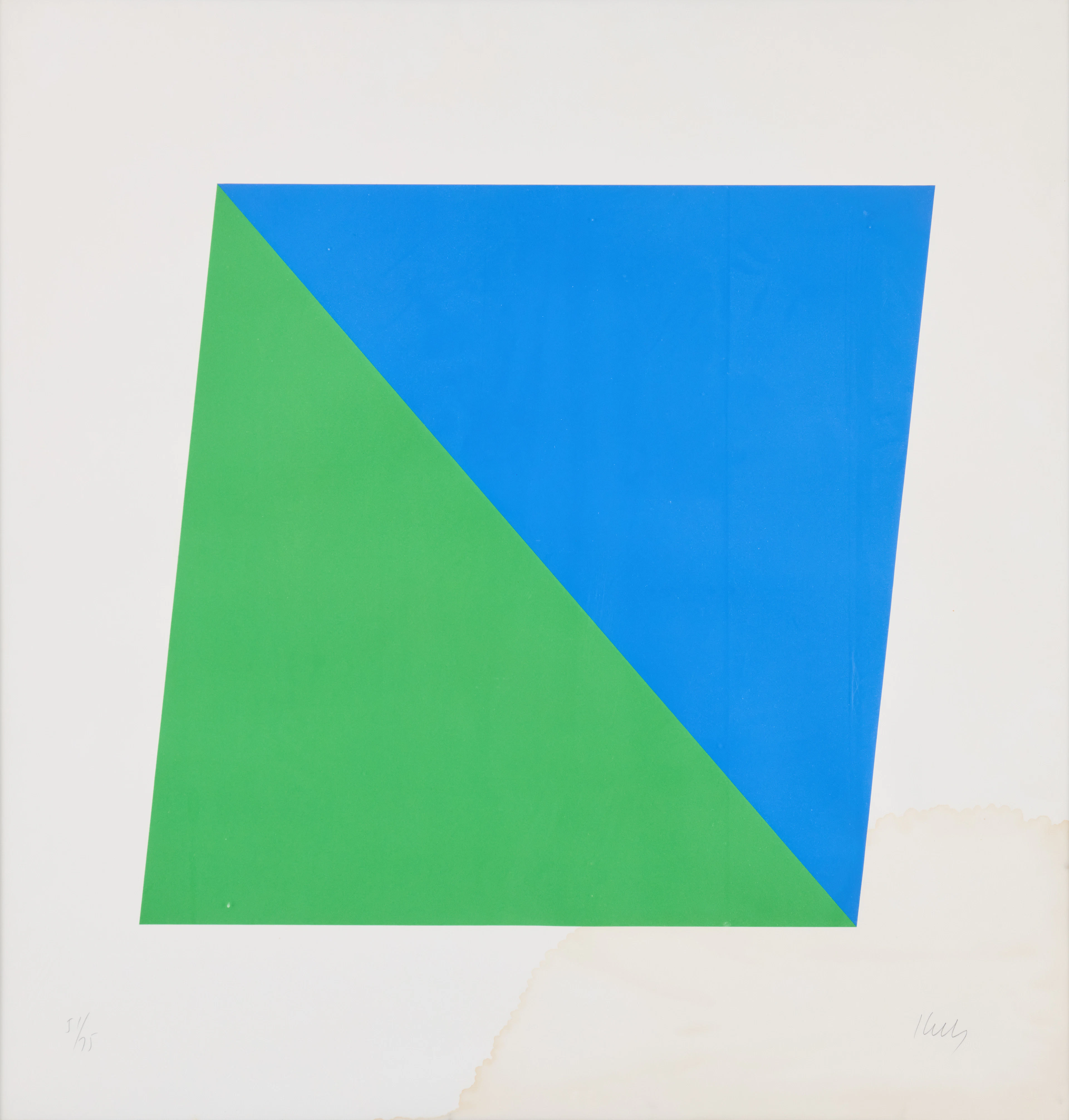 ELLSWORTH KELLY (USA 1923-2015). "Blue/Green".