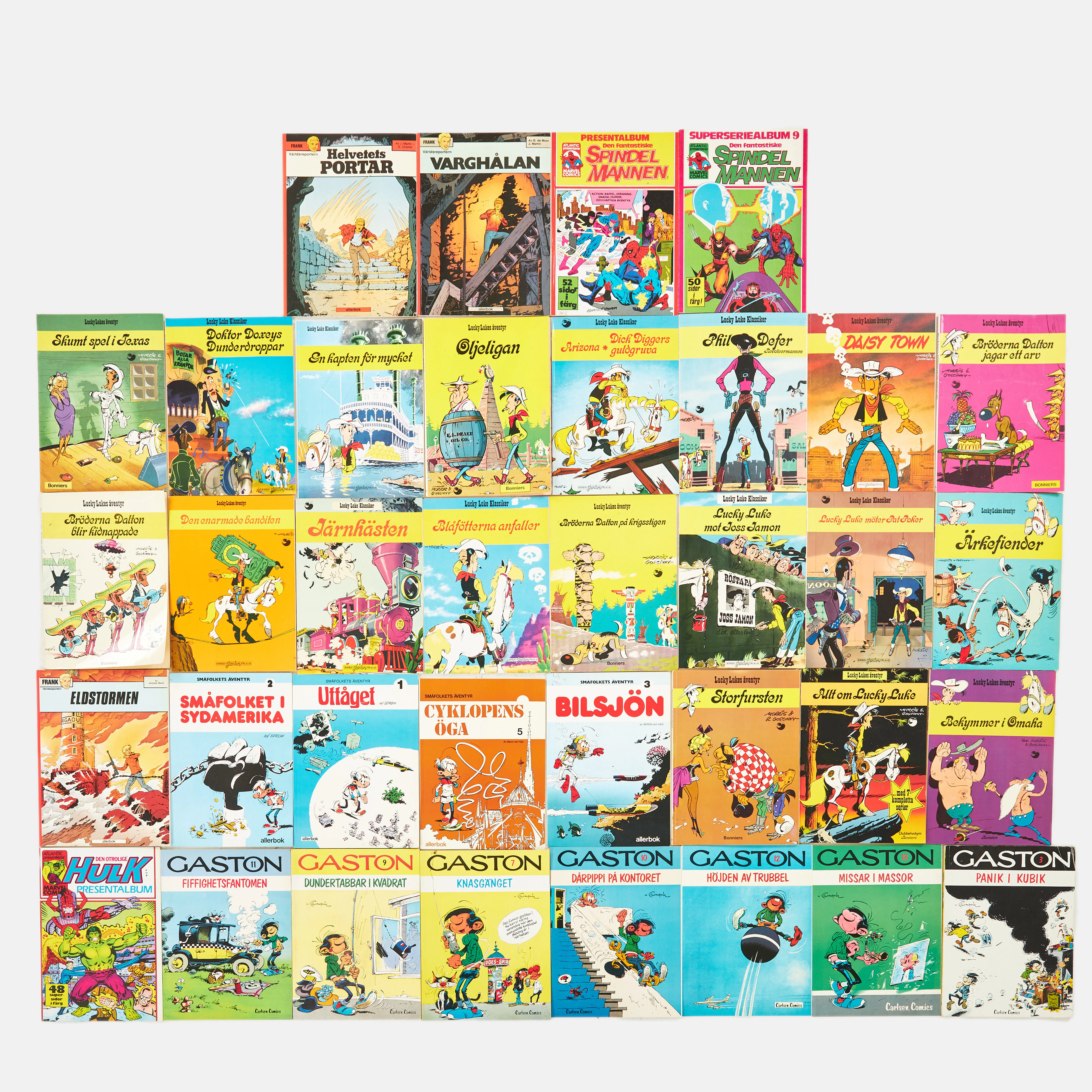 SERIEMAGASIN, 37 st., ca 1970-1980-tal, olika serier och utgivare