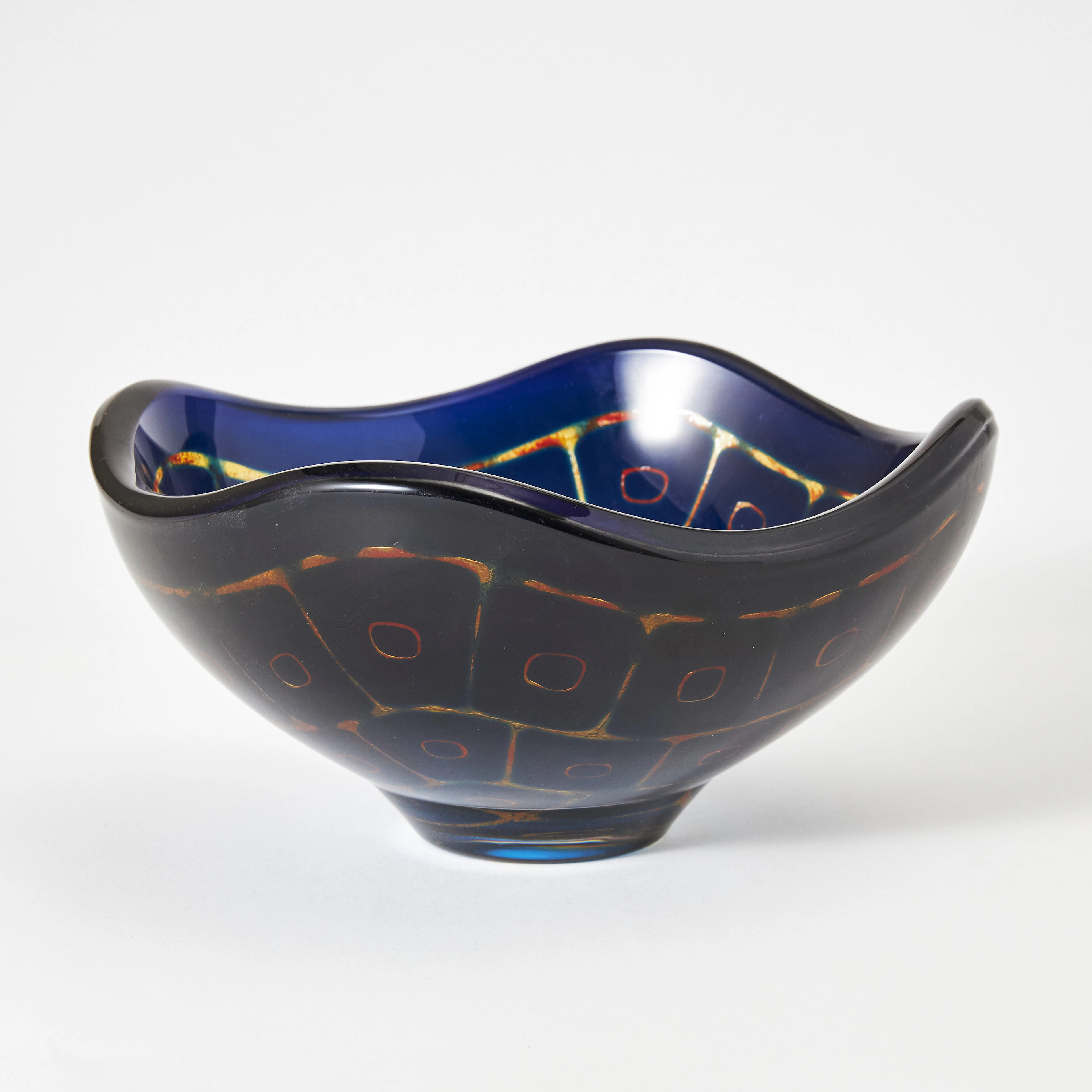 SVEN PALMQVIST. Skål, ravenna, Orrefors 1959, klarglas med geometrisk