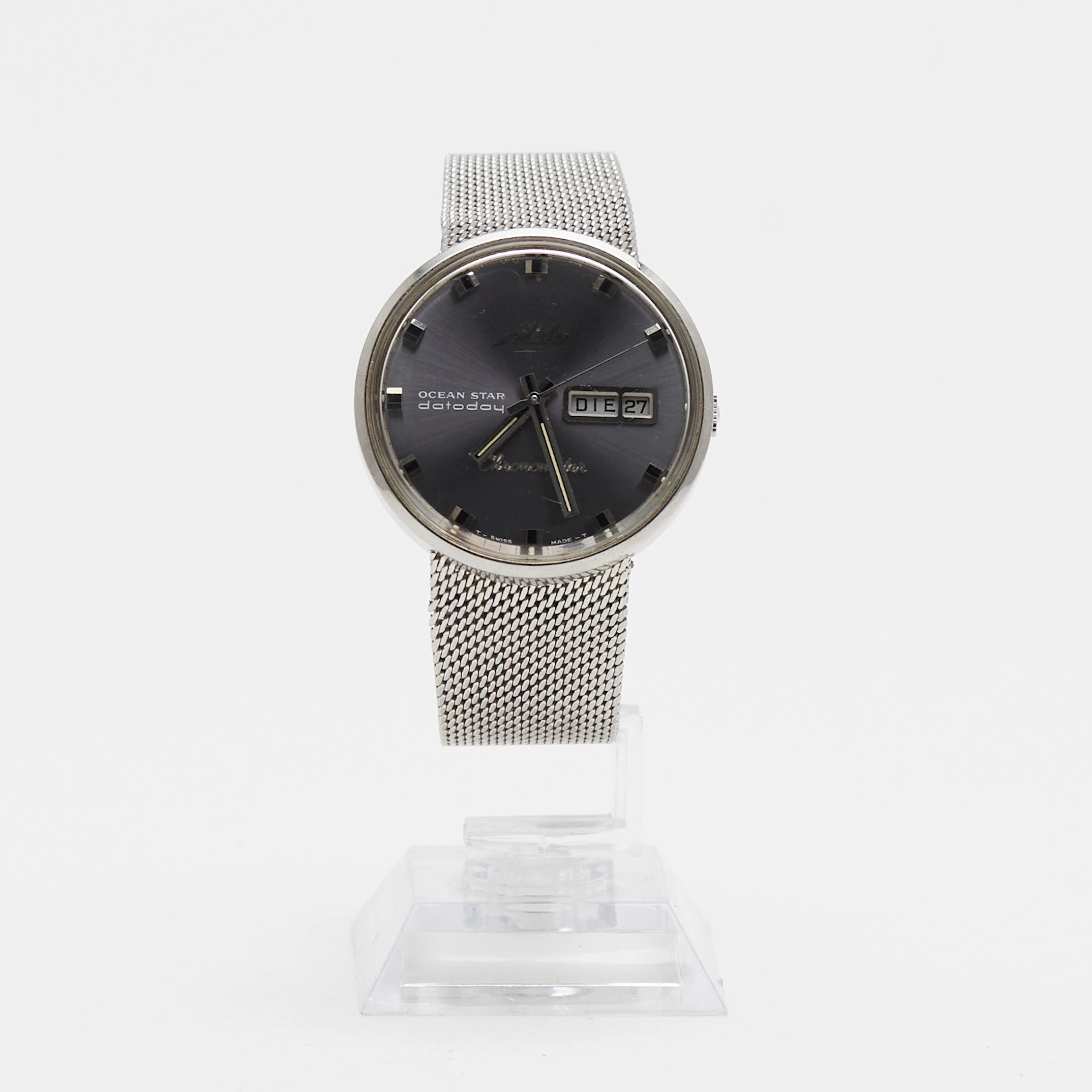 MIDO. Armbanduhr, 'Commander Ocean Star Datoday', Automatik, um 1974, Schweiz.