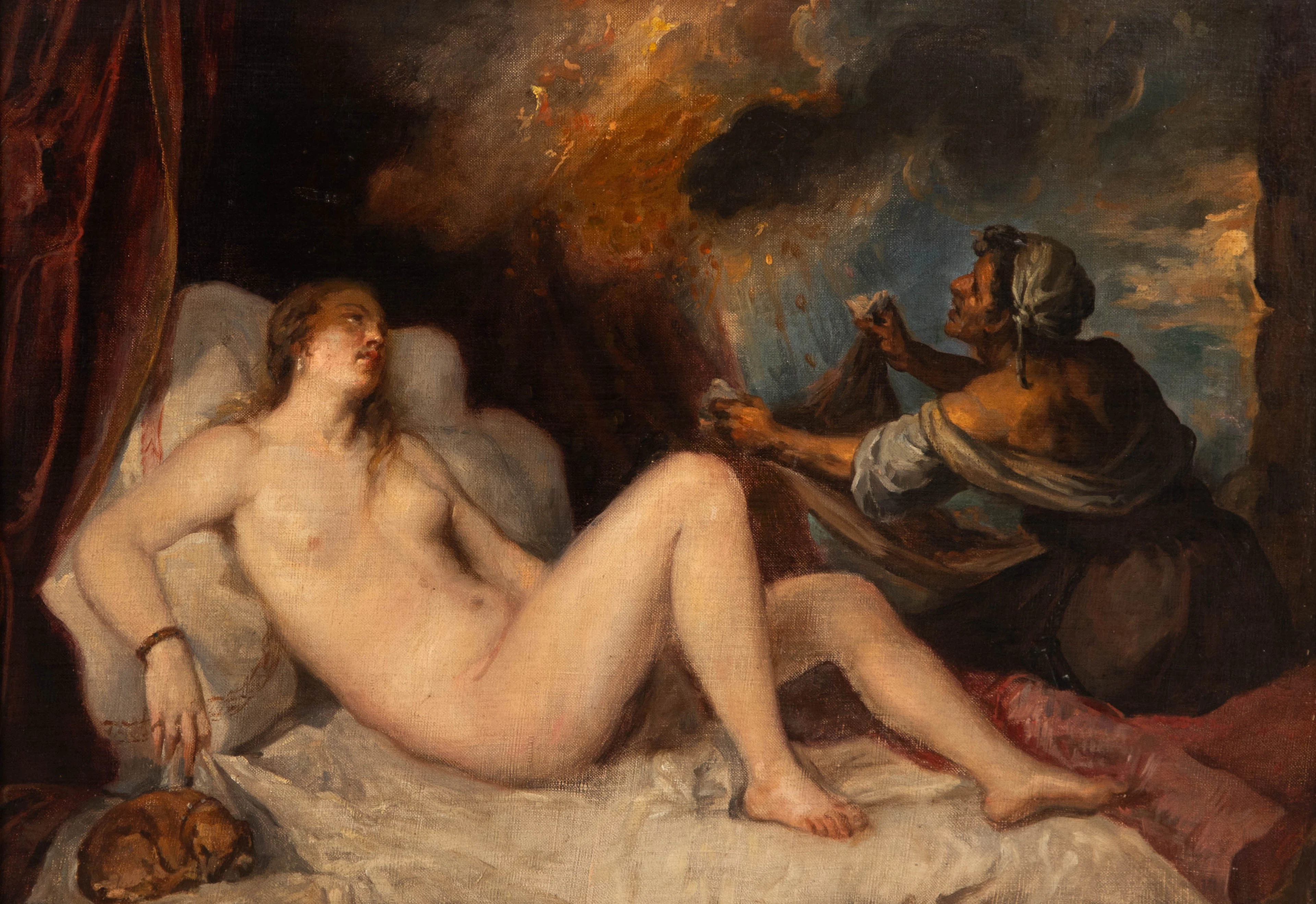 TIZIANO VECELLIO (1485-1576), NACH. Danaë und der Goldregen.